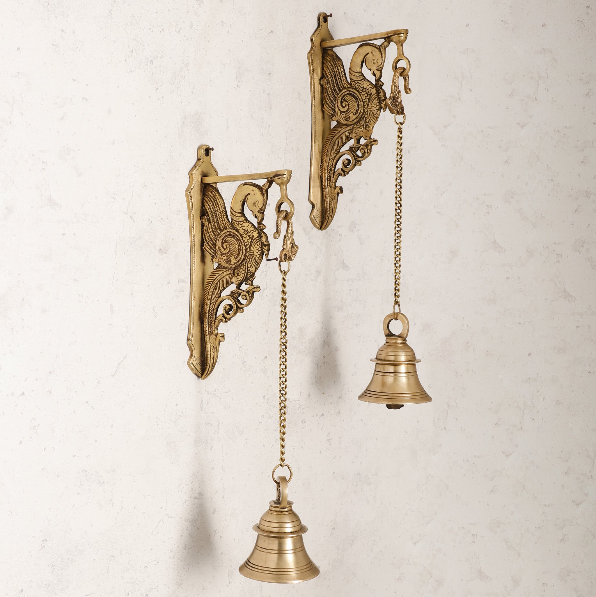 Hanging Bell - Brass Wall Hanging - Decorative and Religious