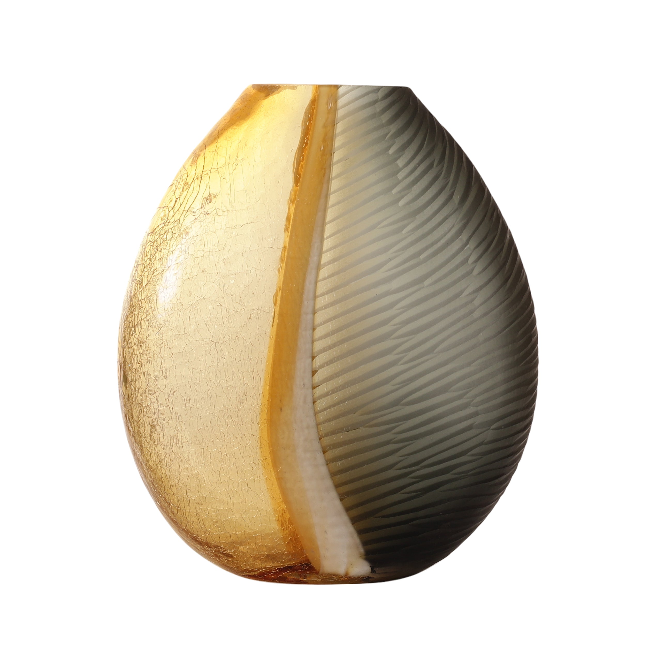 Segmented Ombre Glass Vase (Single)