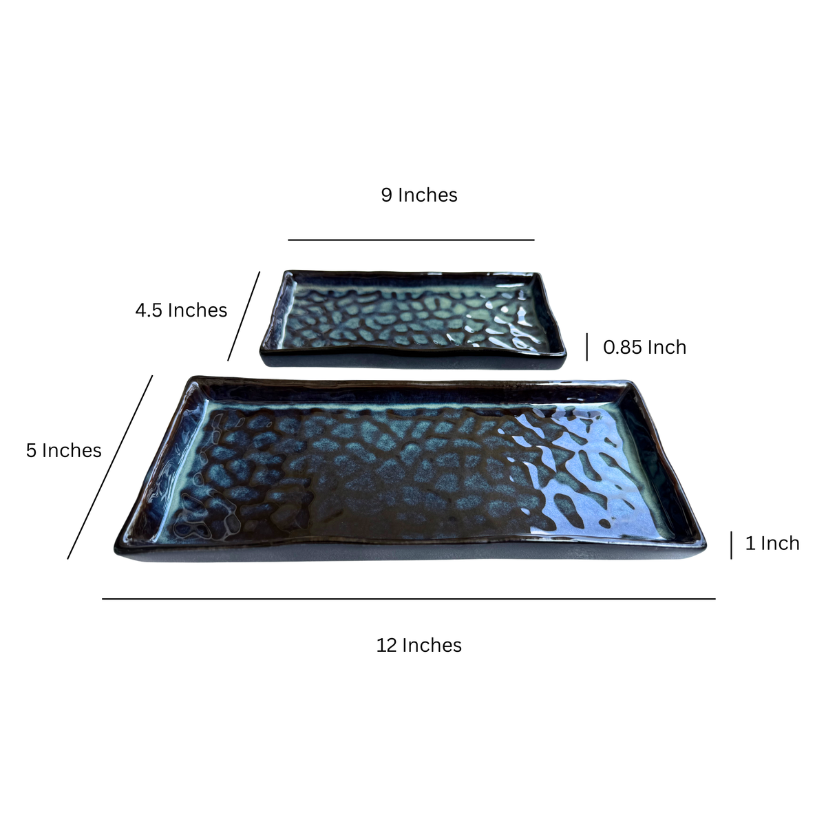 Riverbed Rectangular Ceramic Platter
