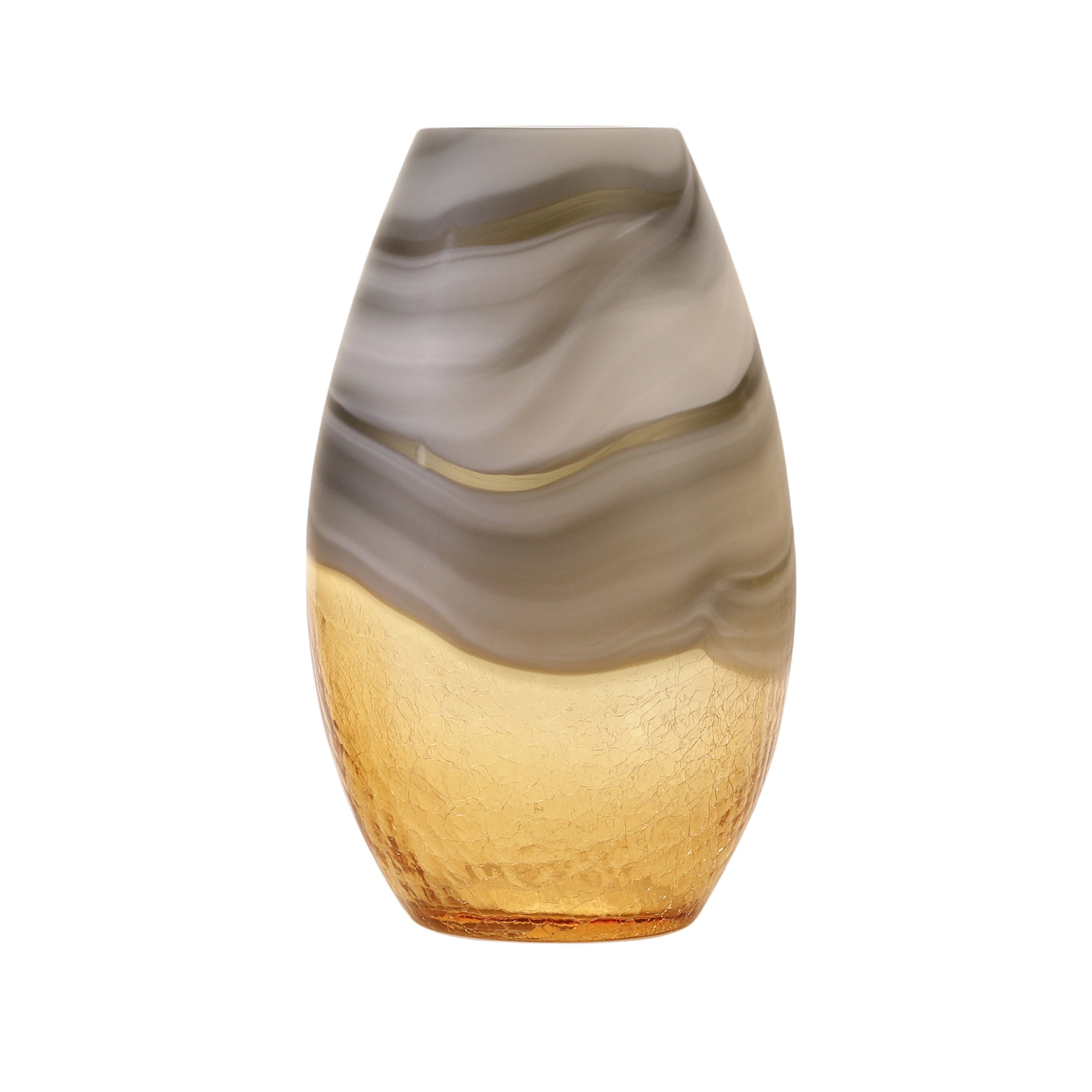 Swirl Marble Ombre Glass Vase (Single)