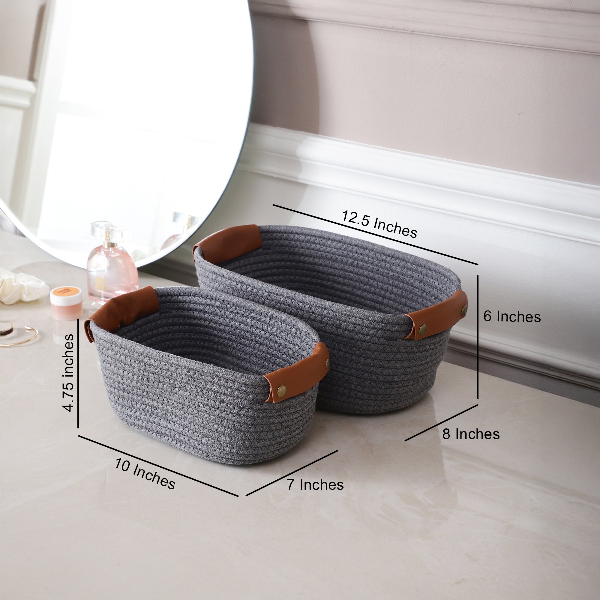 LoftWeave Storage Organizers - Blue (Set of 2)