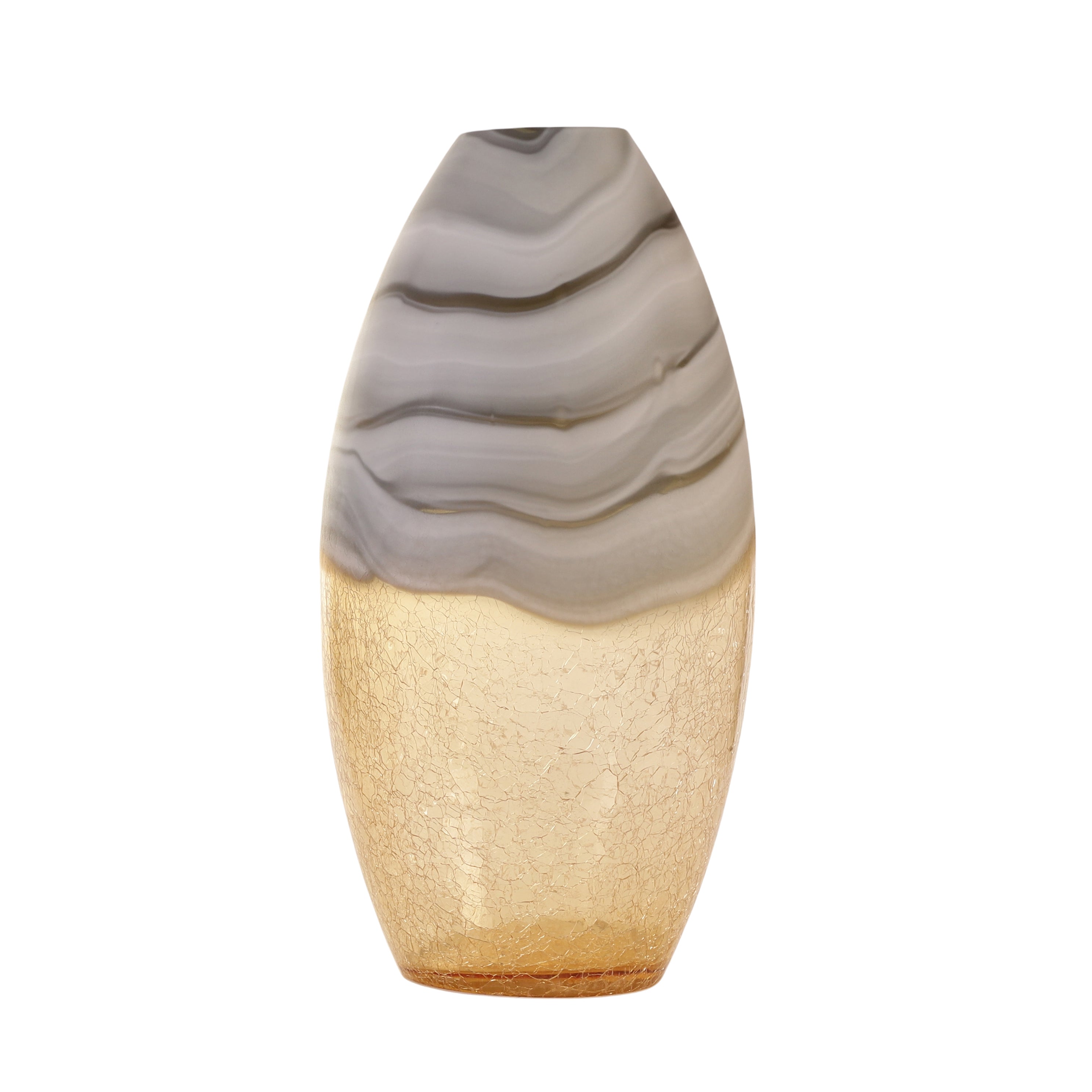 Swirl Marble Ombre Glass Vase (Single)
