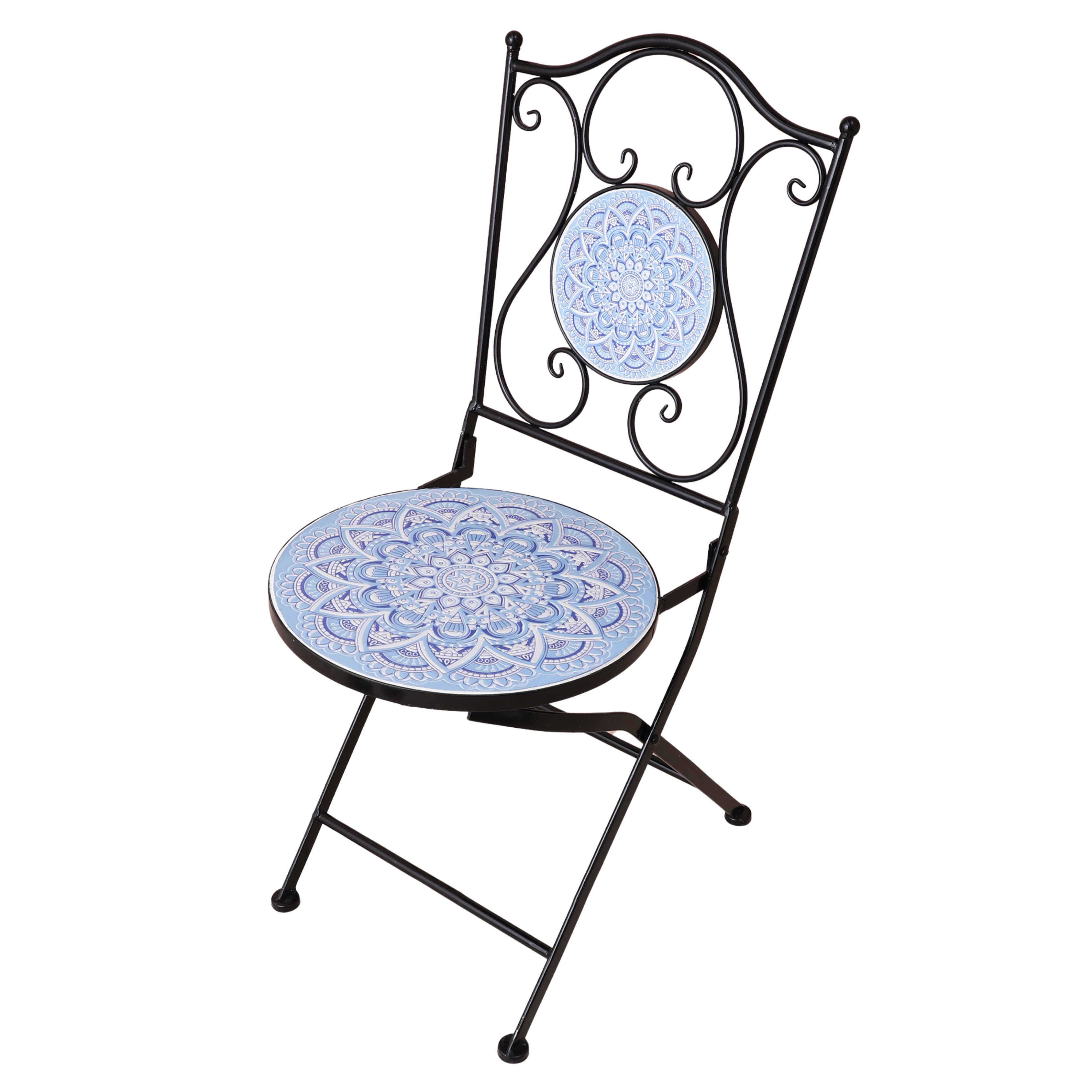 Santorini Outdoor Chairs & Table (Set of 3)