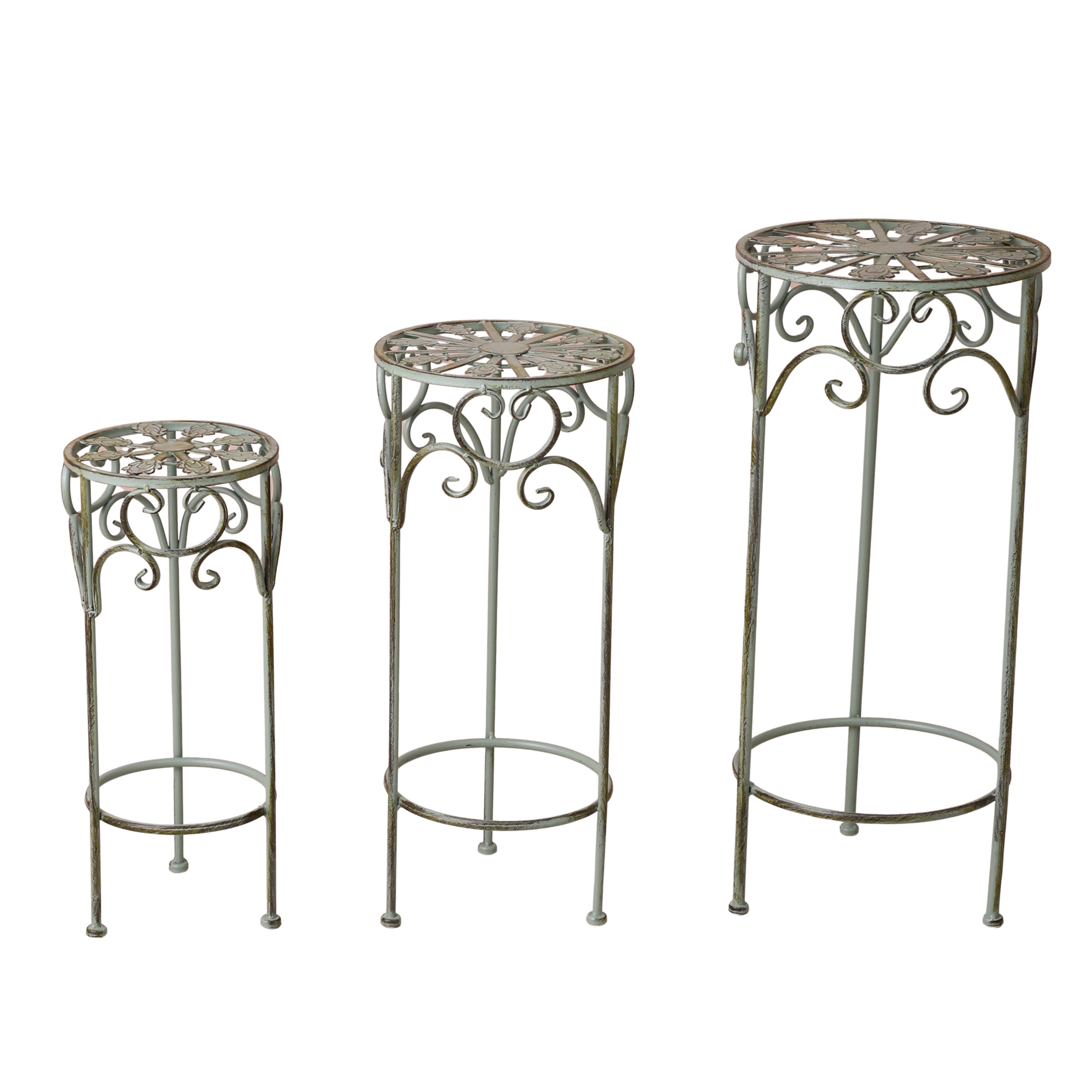 Olive Garden Round Decorative Tables (Set of 3)