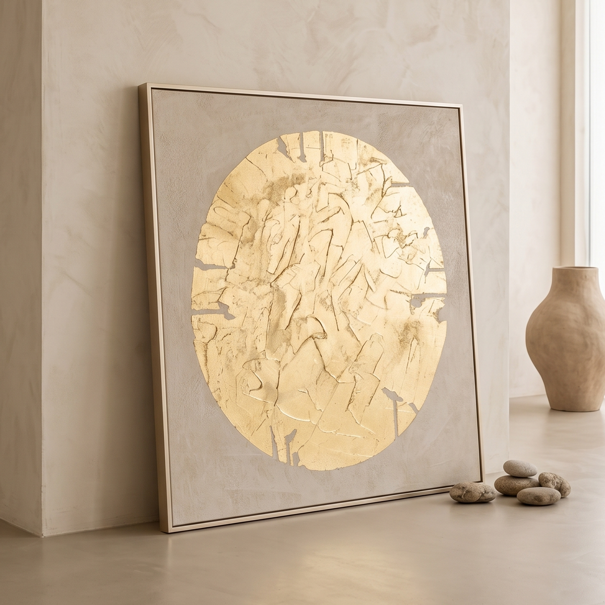 Aurum Sun Gold Foil Canvas