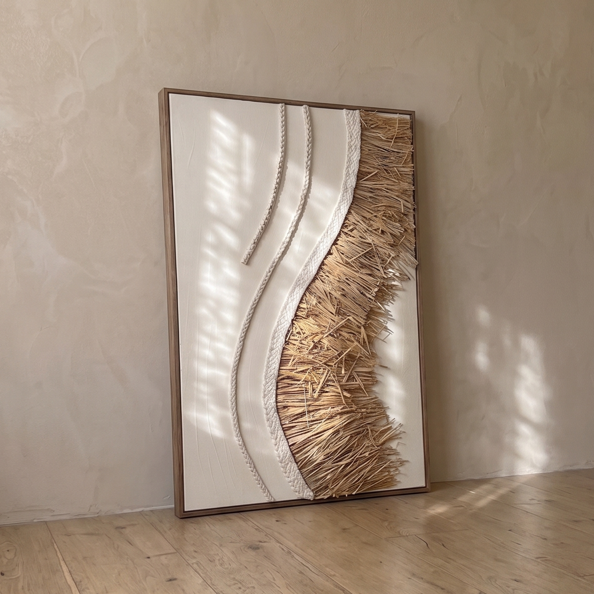 Dune Ripple Straw Canvas Art