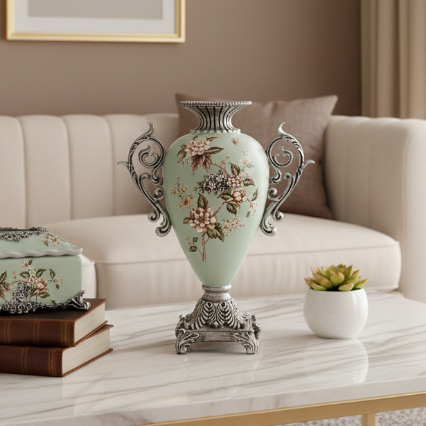 Gardenia Green Tall Vase