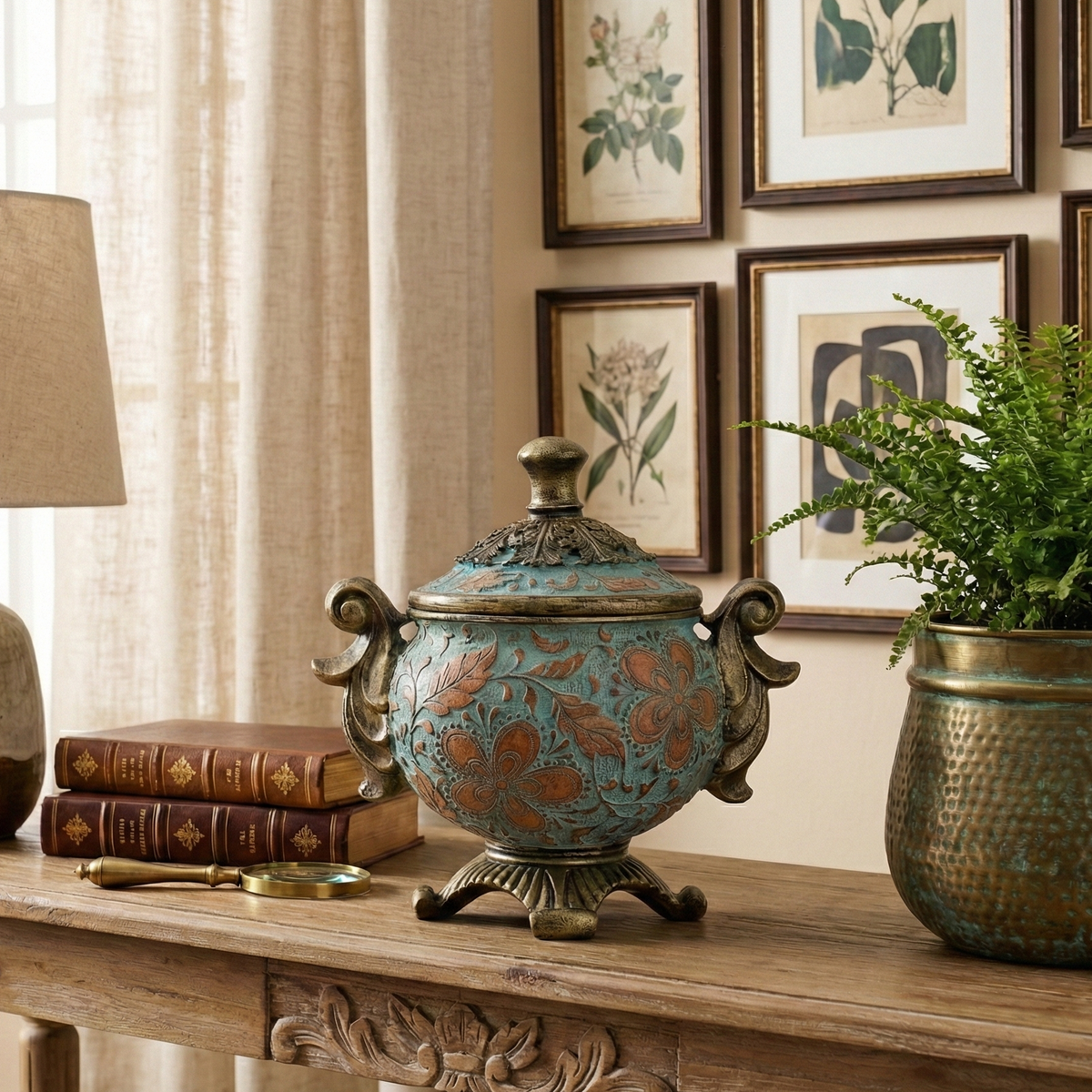 Tuscan Blue Jar