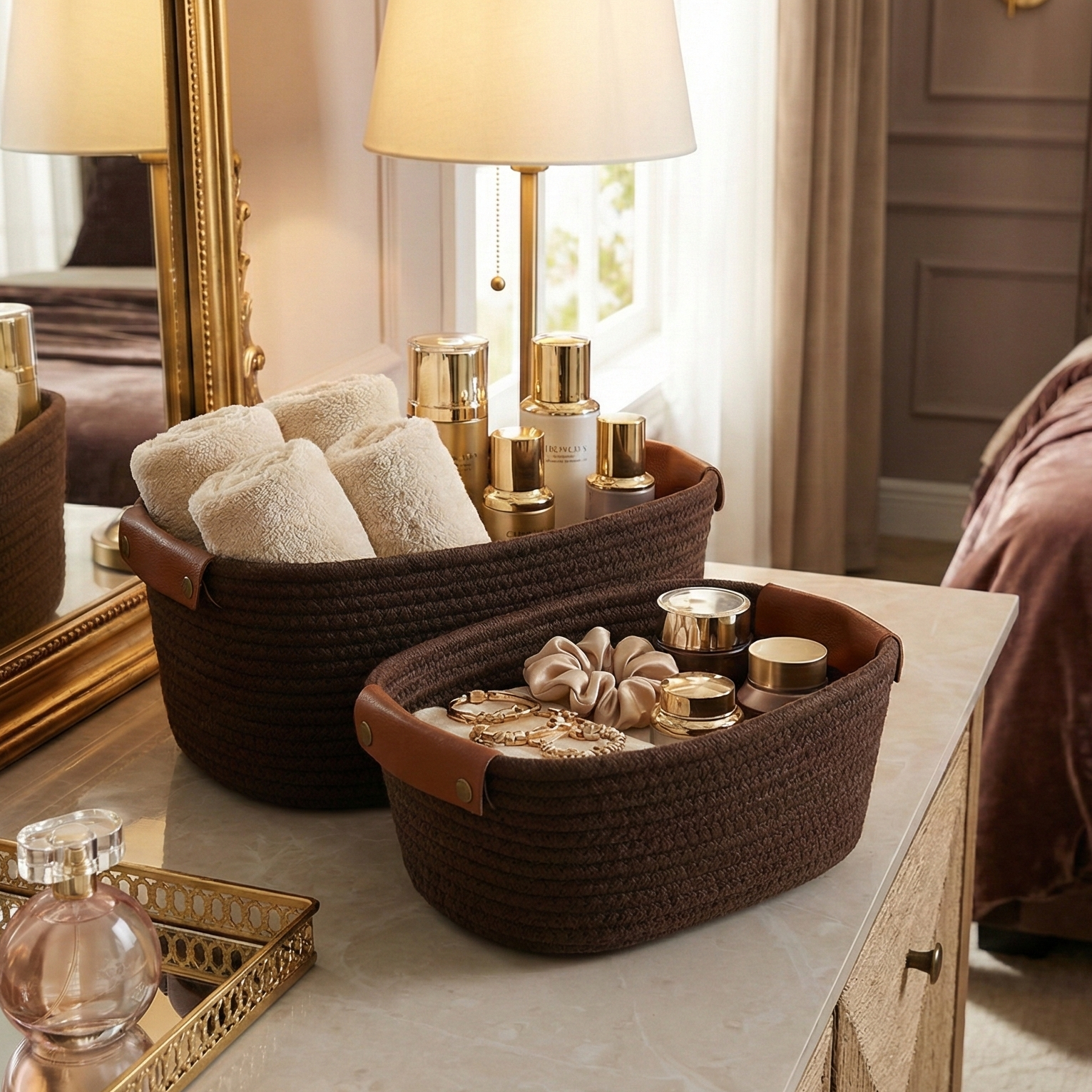 LoftWeave Storage Organizers - Brown (Set of 2)