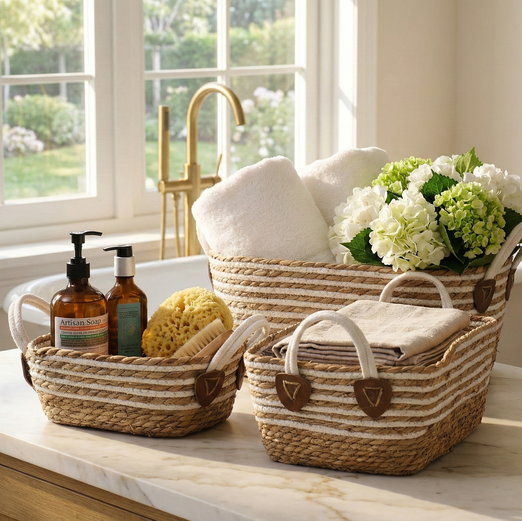 Coastal Weave Storage Organizers (Set of 3)