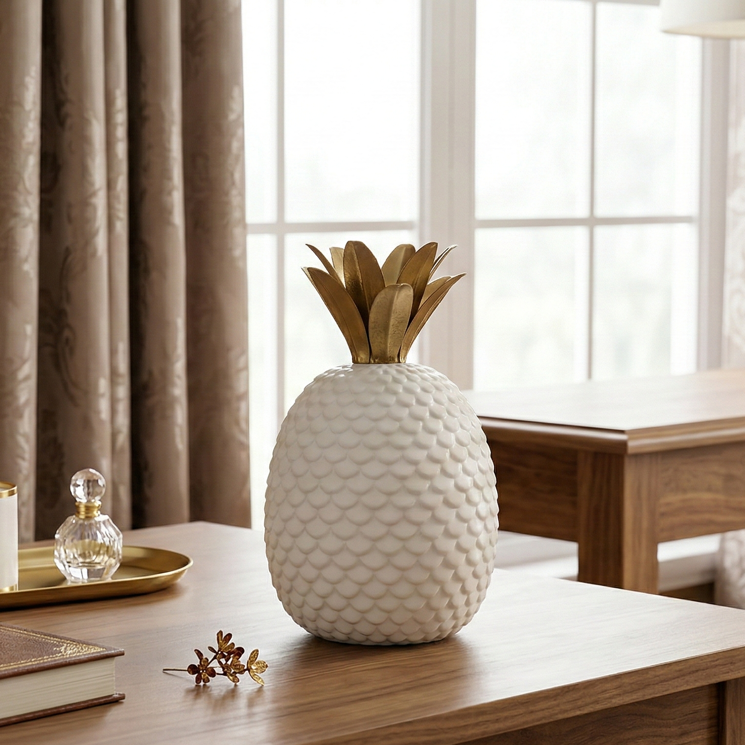 Ceramic White Pineapple