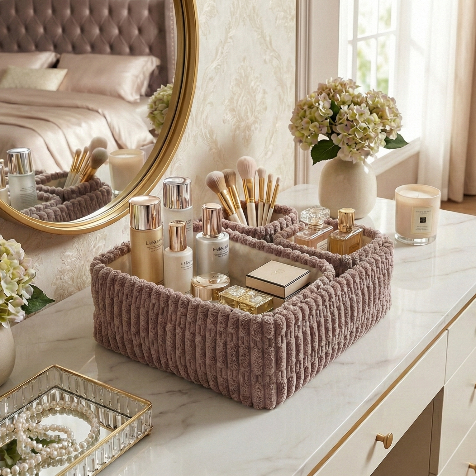 HushNest Quartet Storage Bins - Brown (Set of 4)