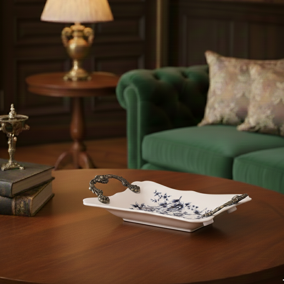 Blue Regal Serving Tray