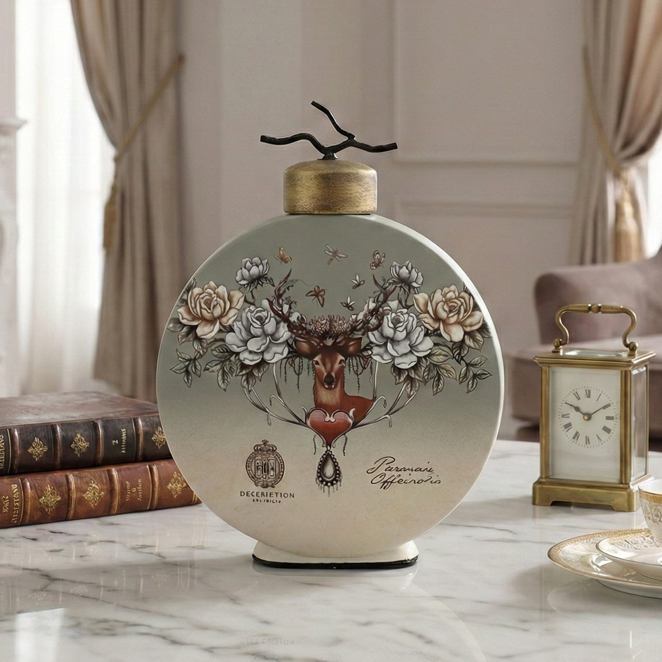 Midnight Stag Round Jar