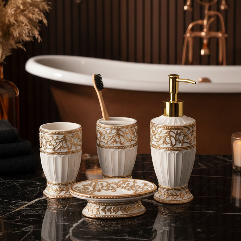 Aurelian Crest 4 Piece Bath Set