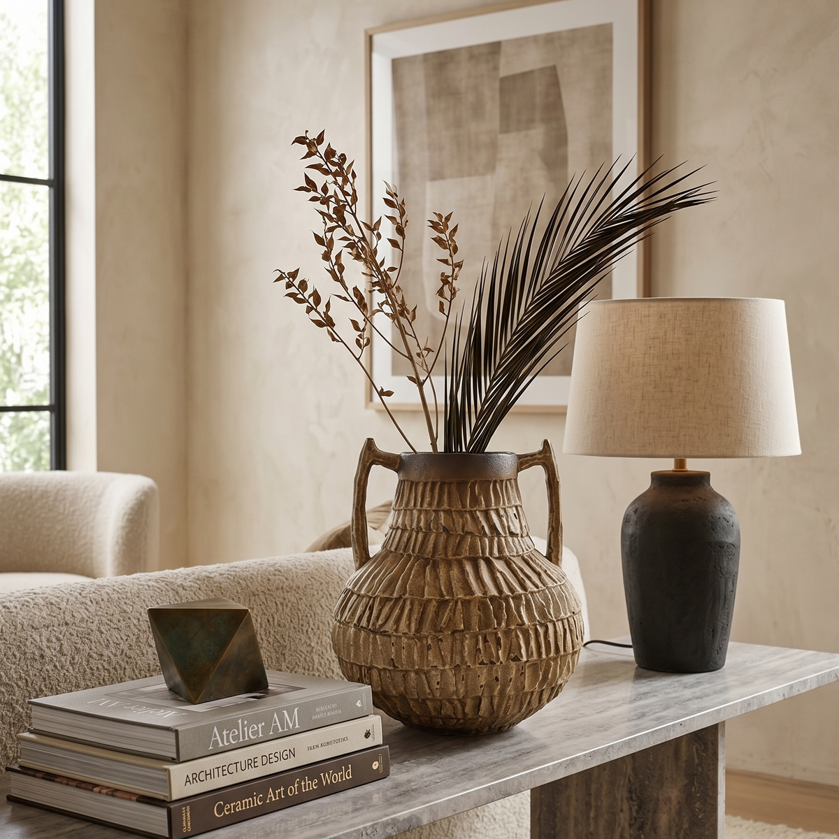 Heritage Amphora Ceramic Vase