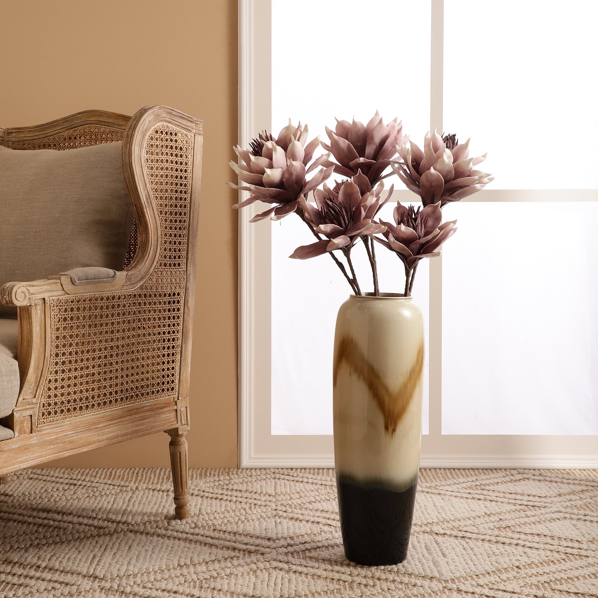 Pink Protea Faux Flower Stick (Single)