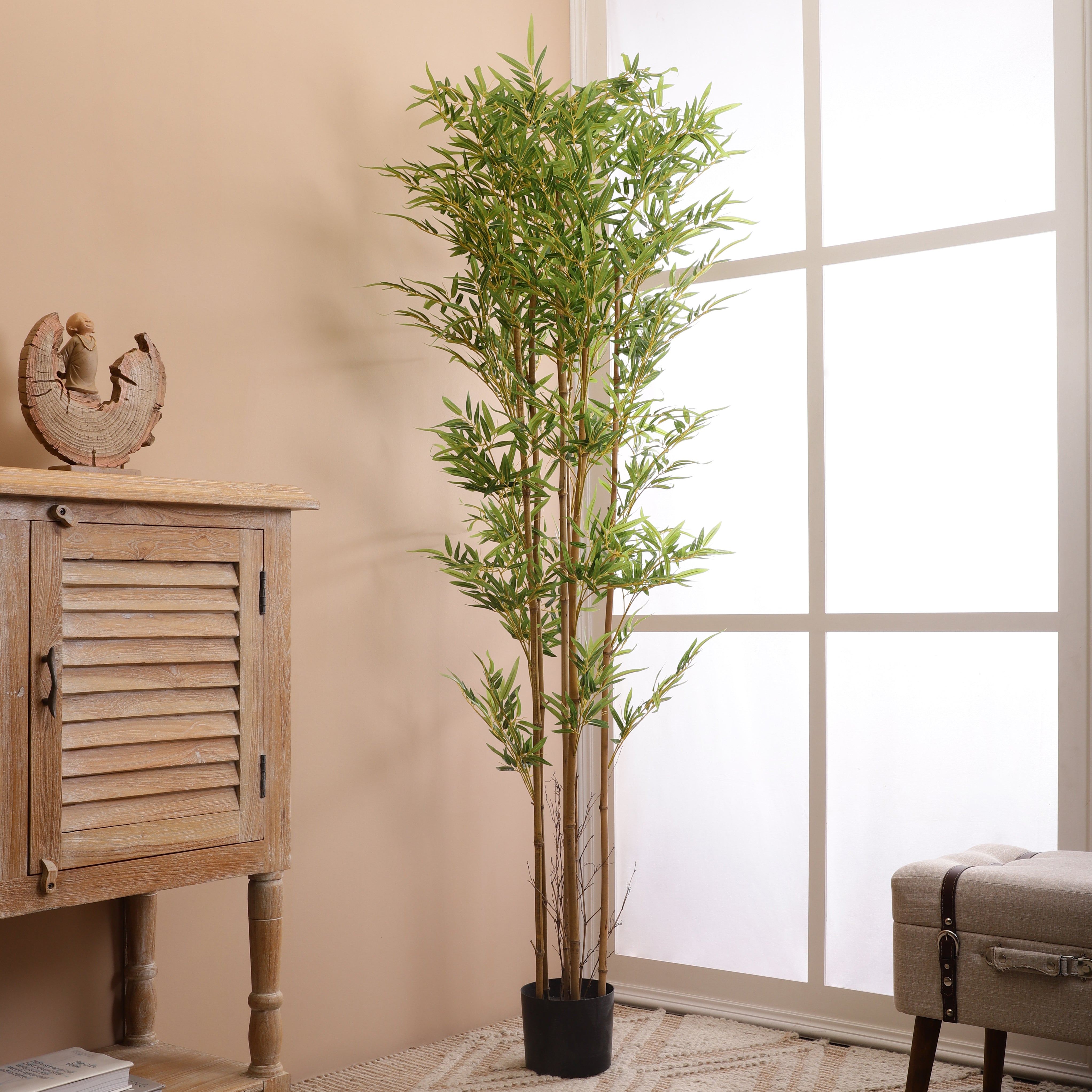 Green Bamboo Faux Plant (Tall)