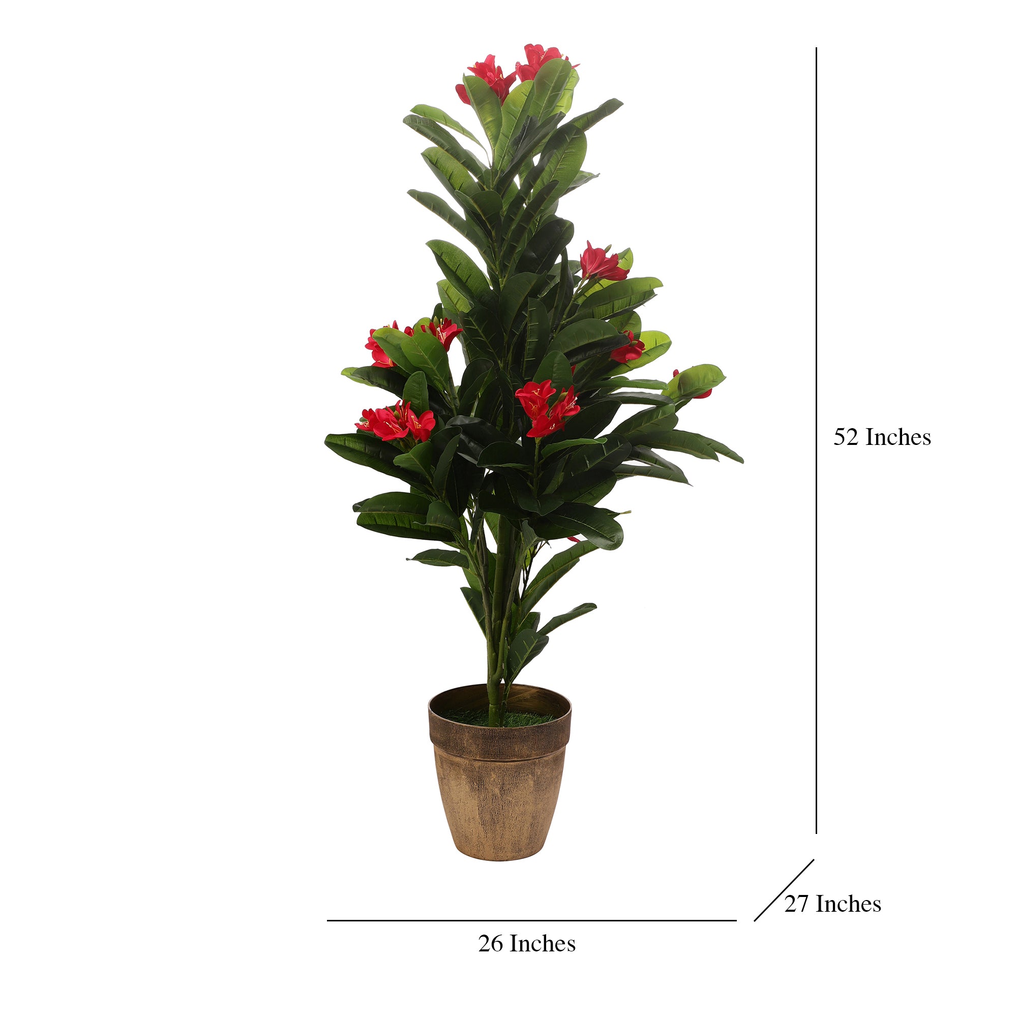 Red Champa Faux Plant