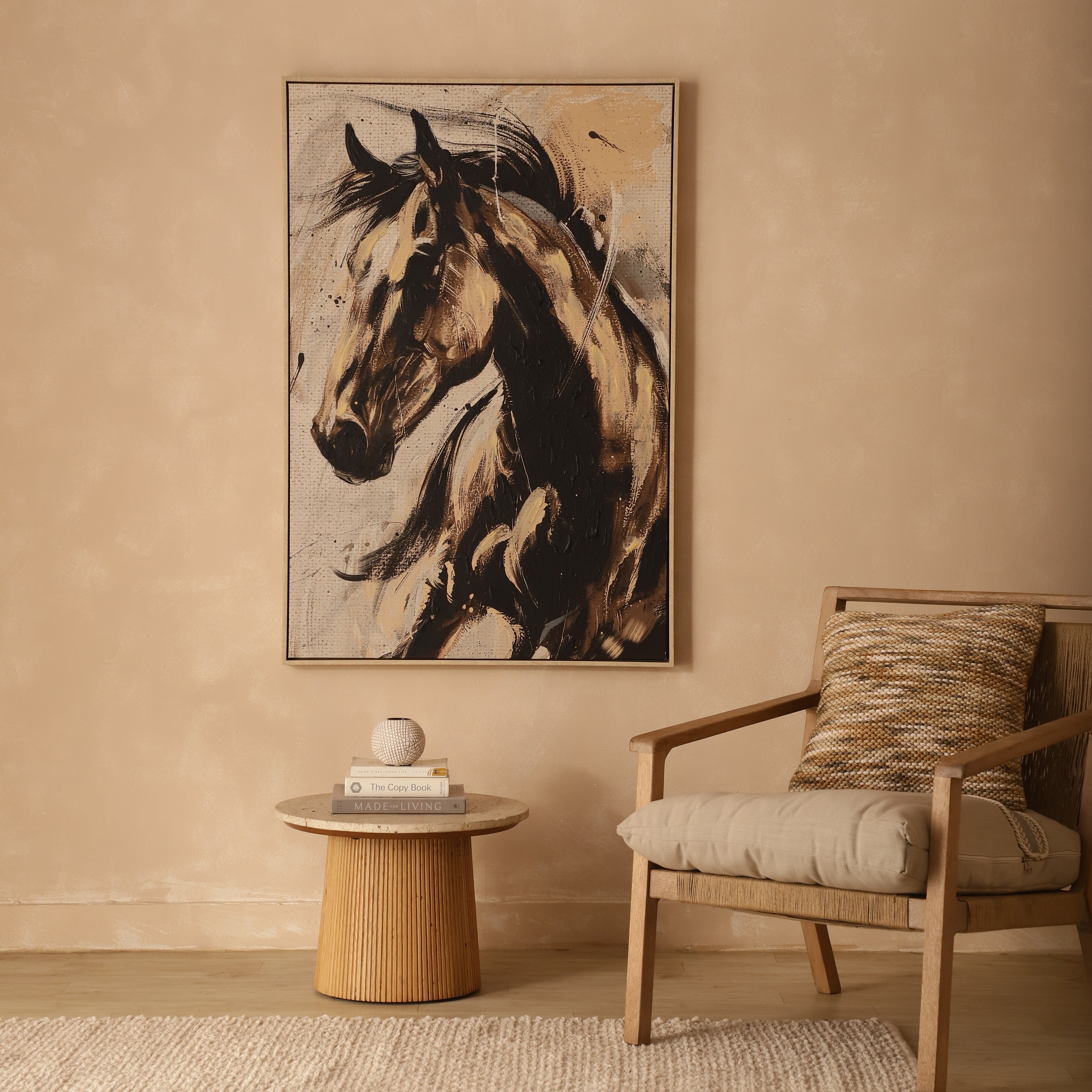 Dynamic Horse Portrait Canvas Art