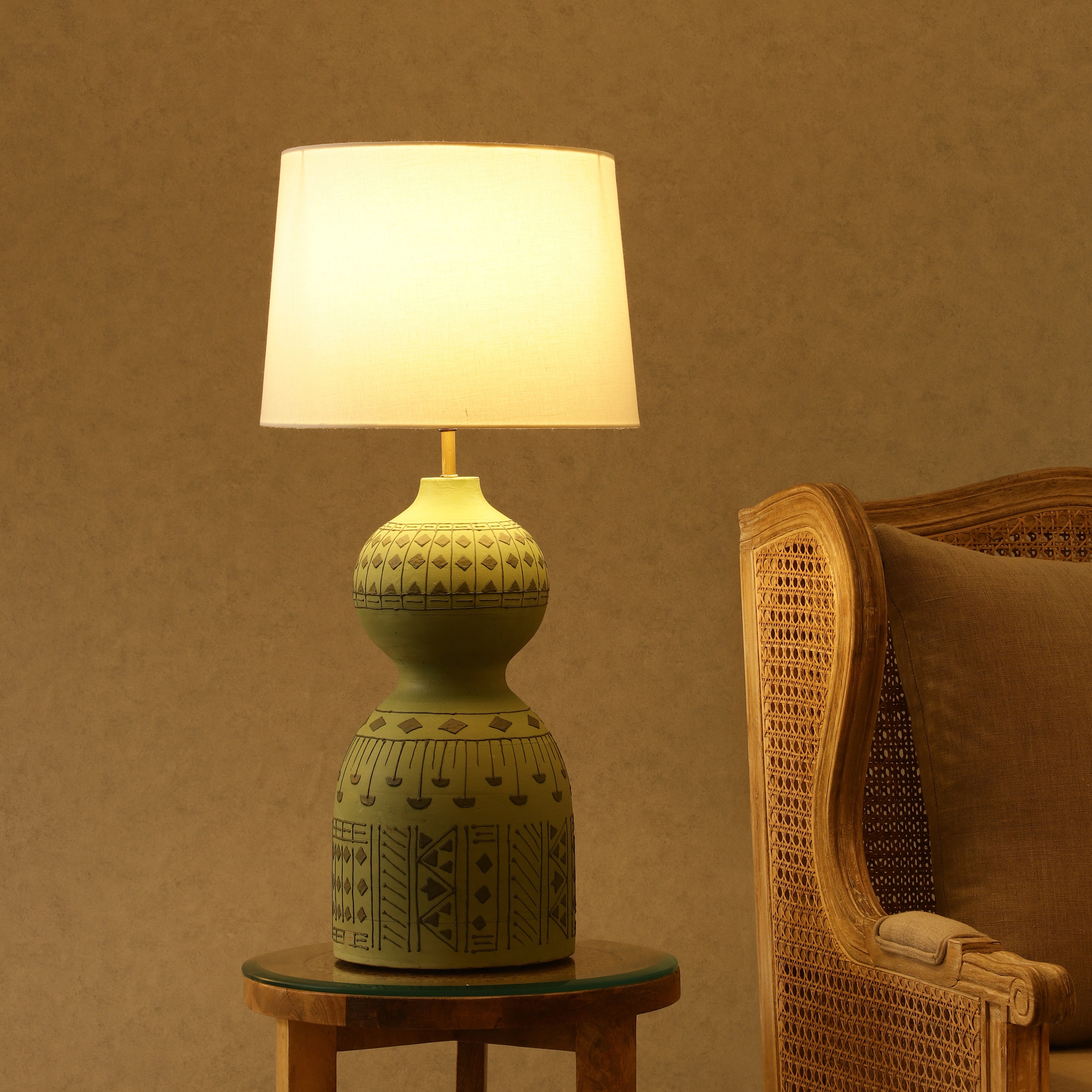Belleview Green Table Lamp