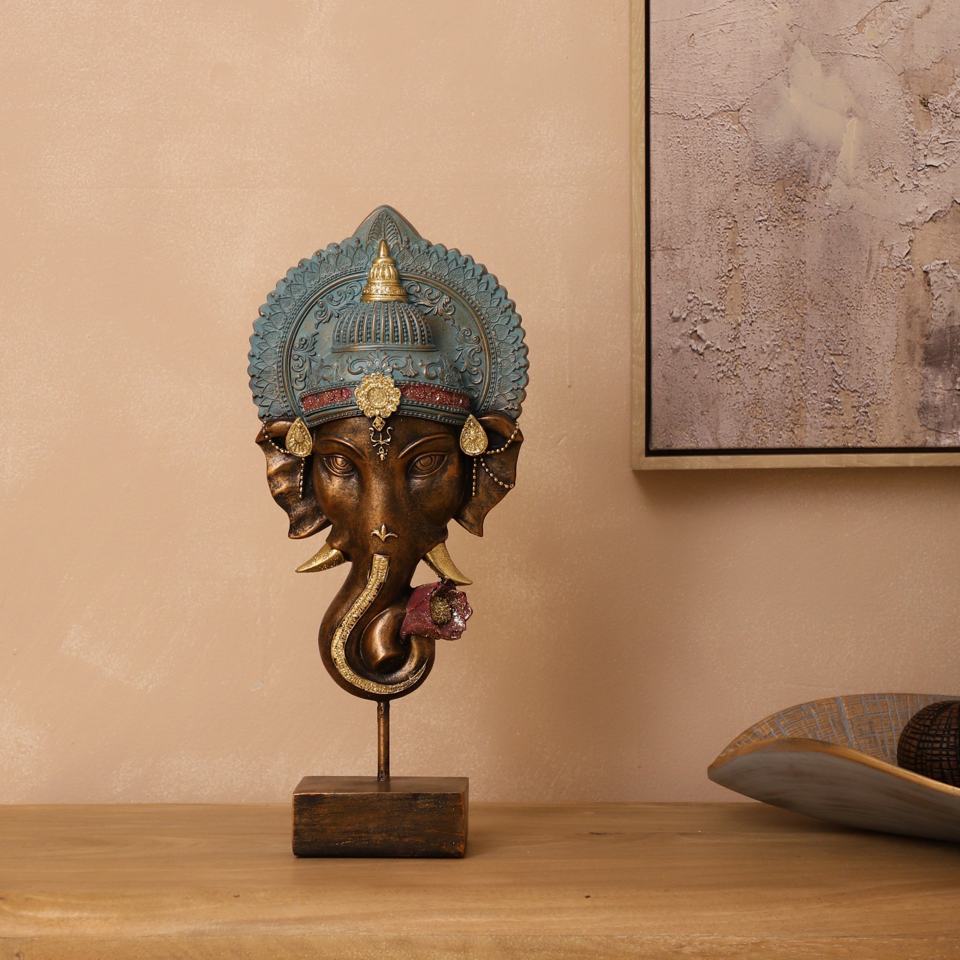 Ganesha Head Sculpture