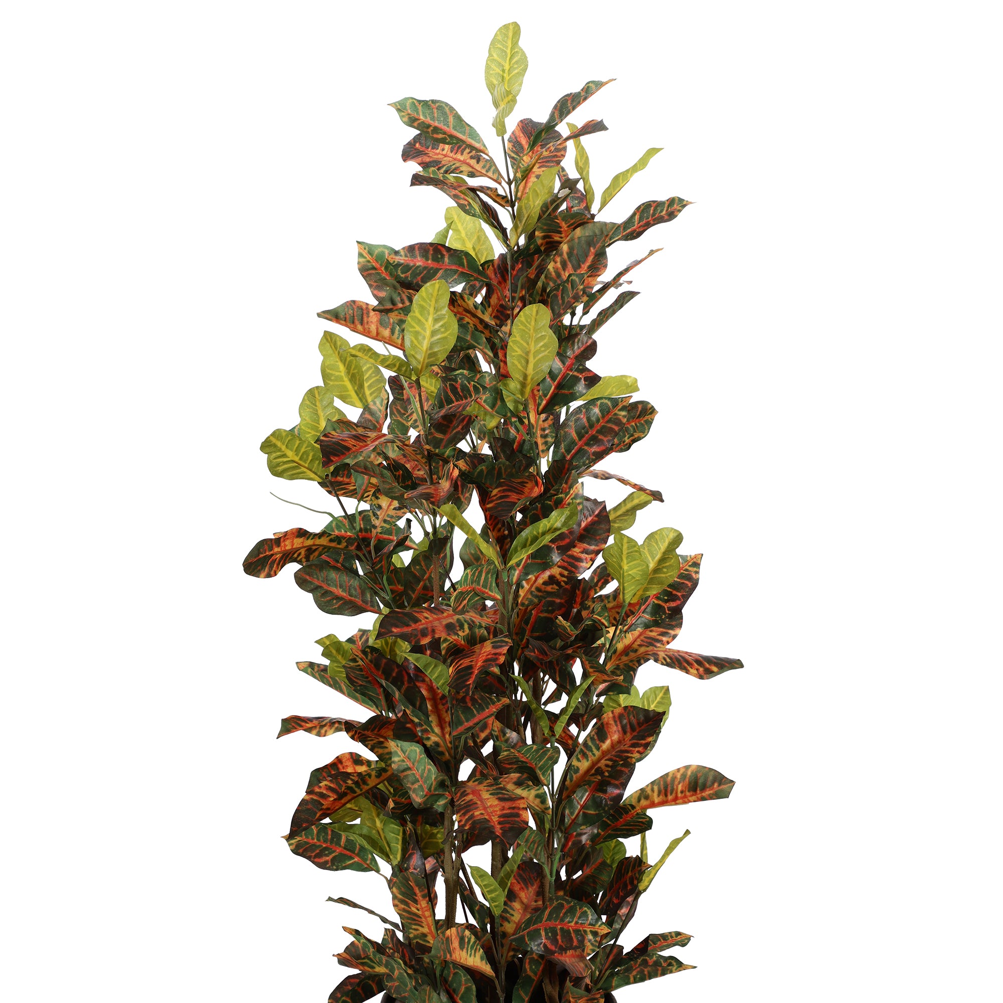 Maple & Green Croton Faux Plant with Pot