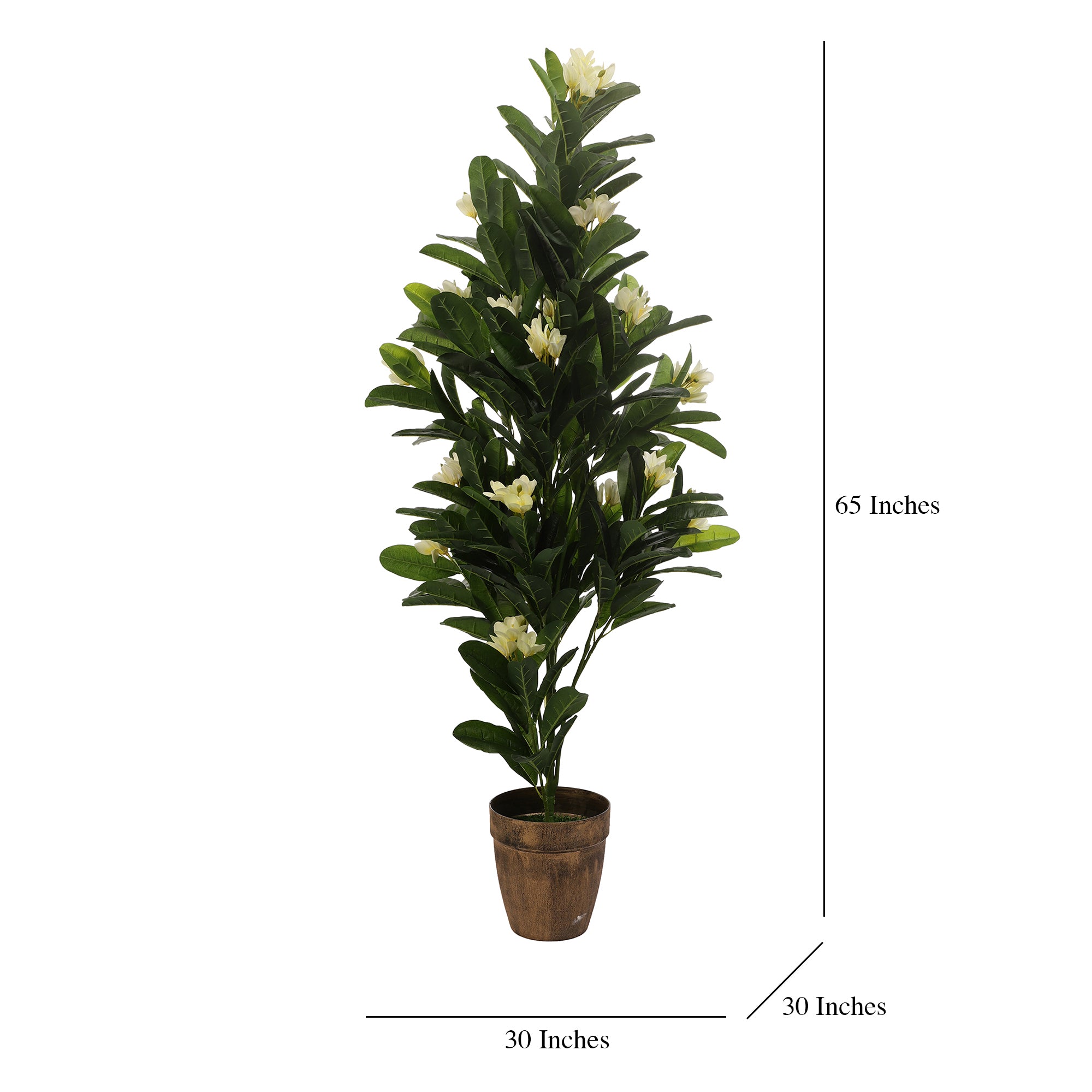 White Champa Faux Plant (Tall)