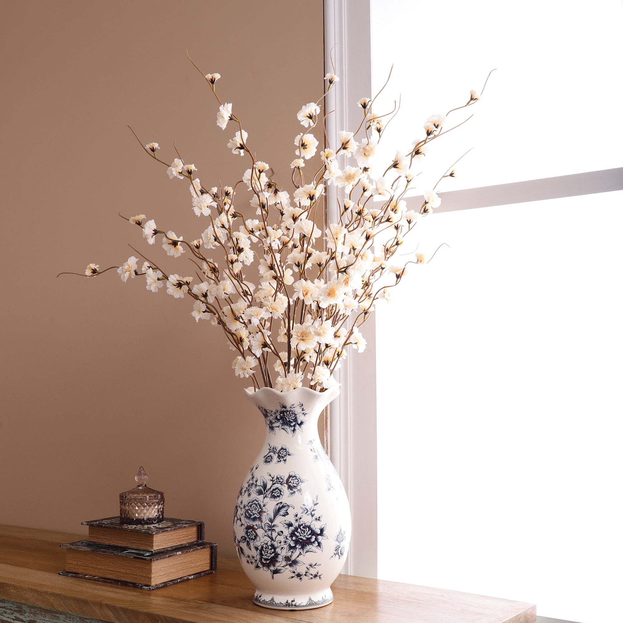 Delicate Cream Cherry Blossom Stick (Single)