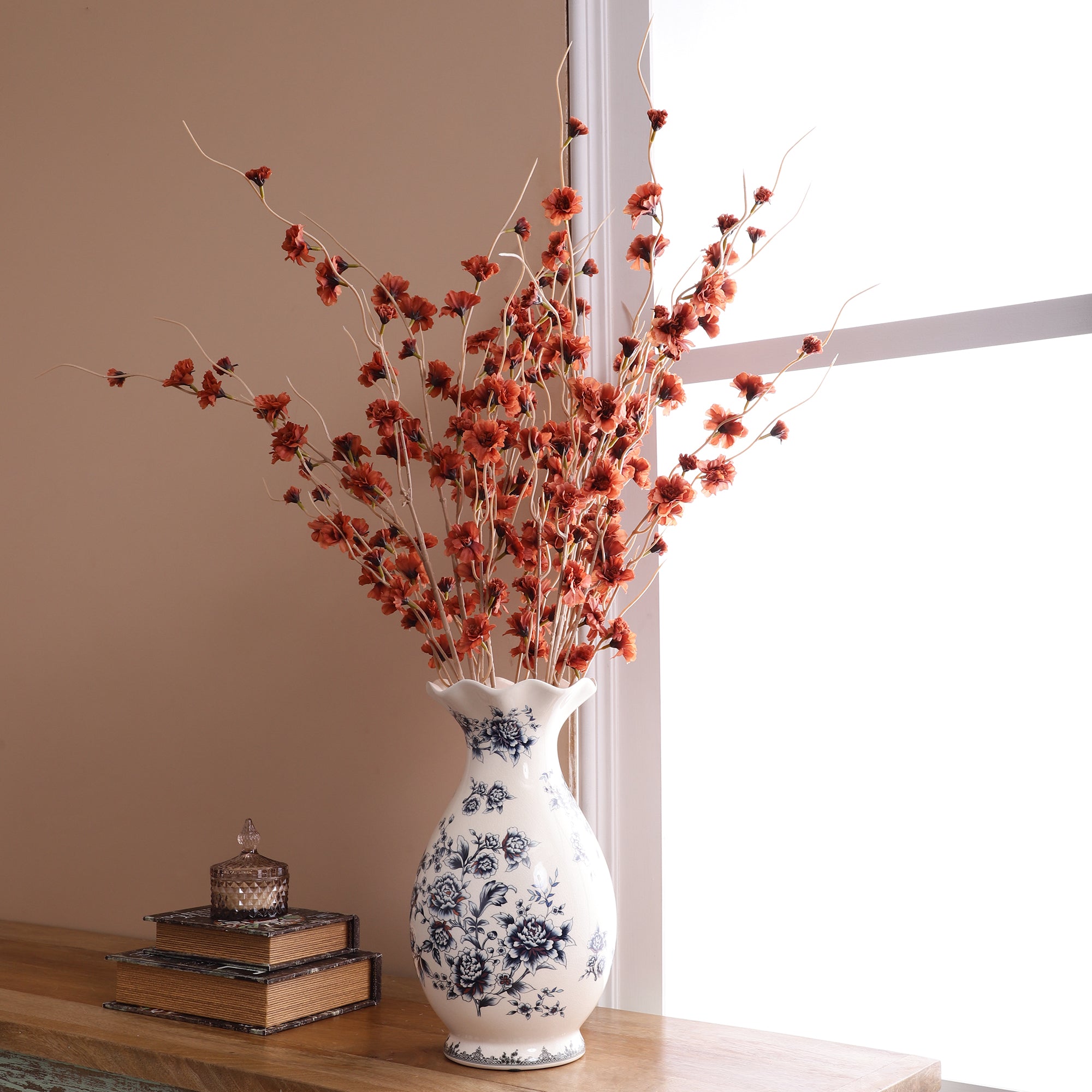 Delicate Rust Cherry Blossom Stick (Single)