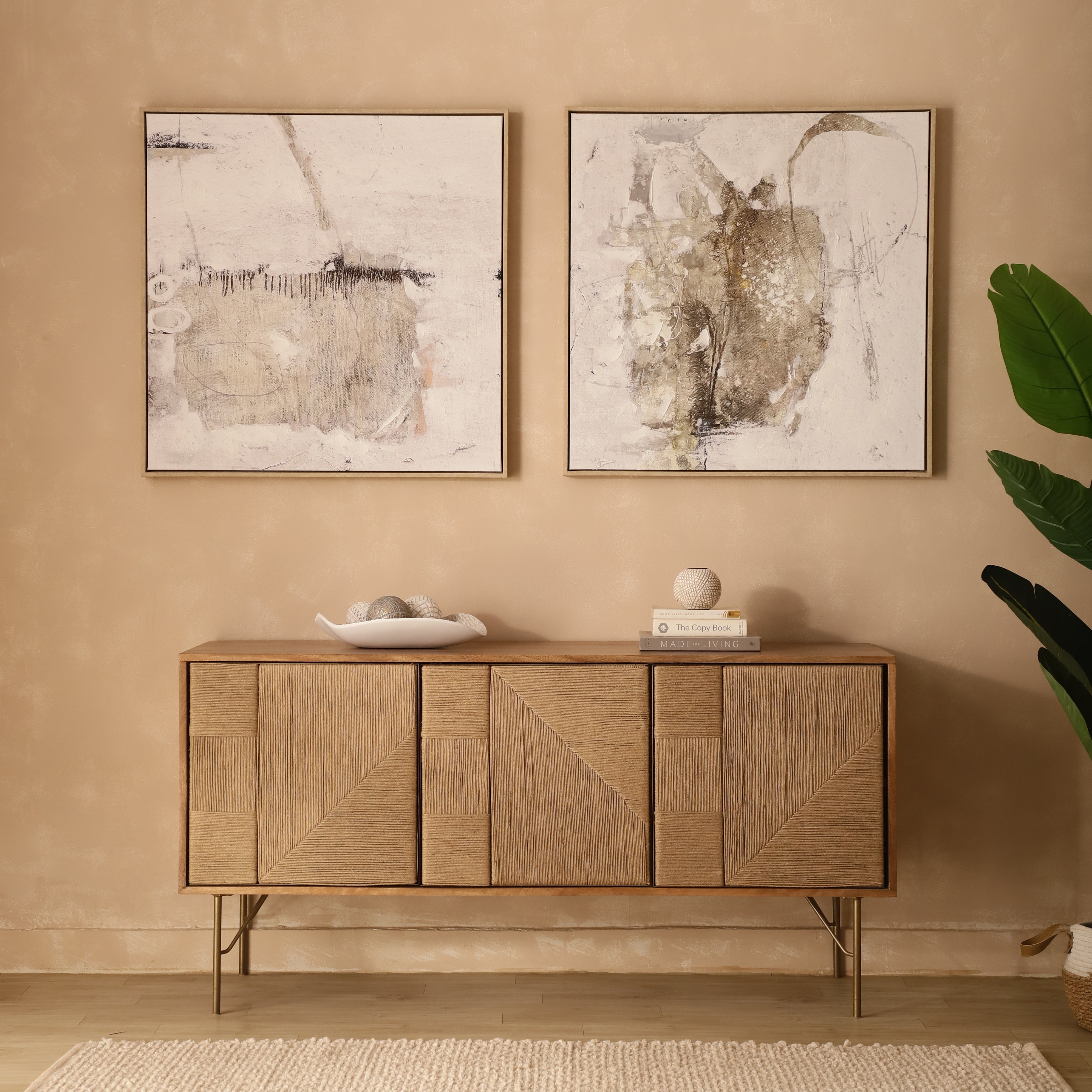 Textured Impressions Framed Canvas Art (Set of 2)