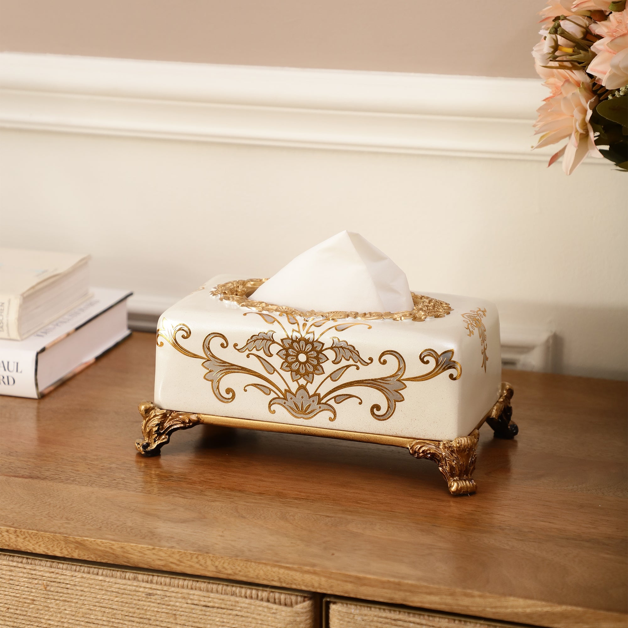 Ivory Luxe Tissue Holder