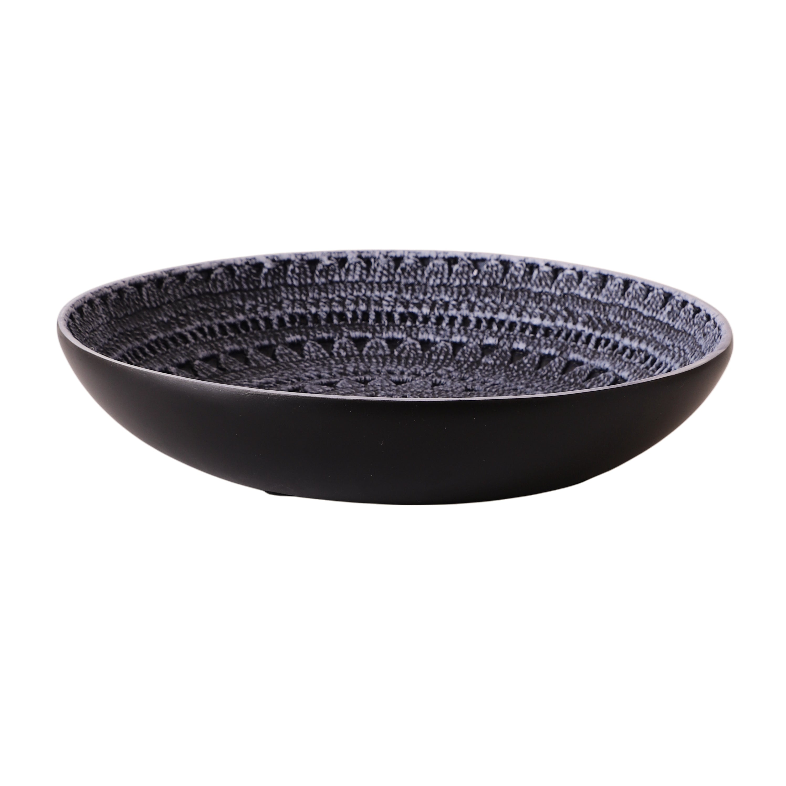 Crochella Textured Platter (Black)