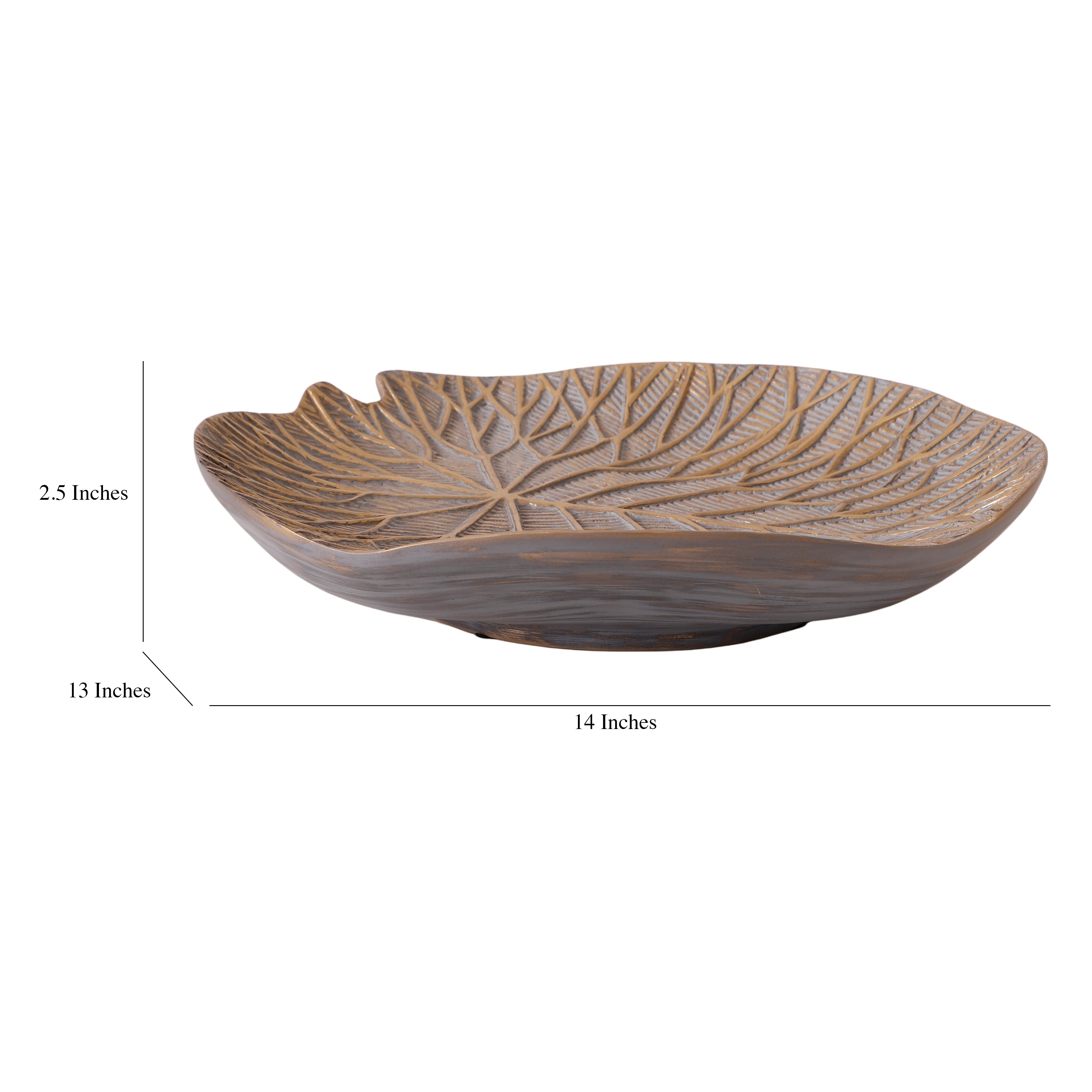Leafora Textured Platter (Medium)