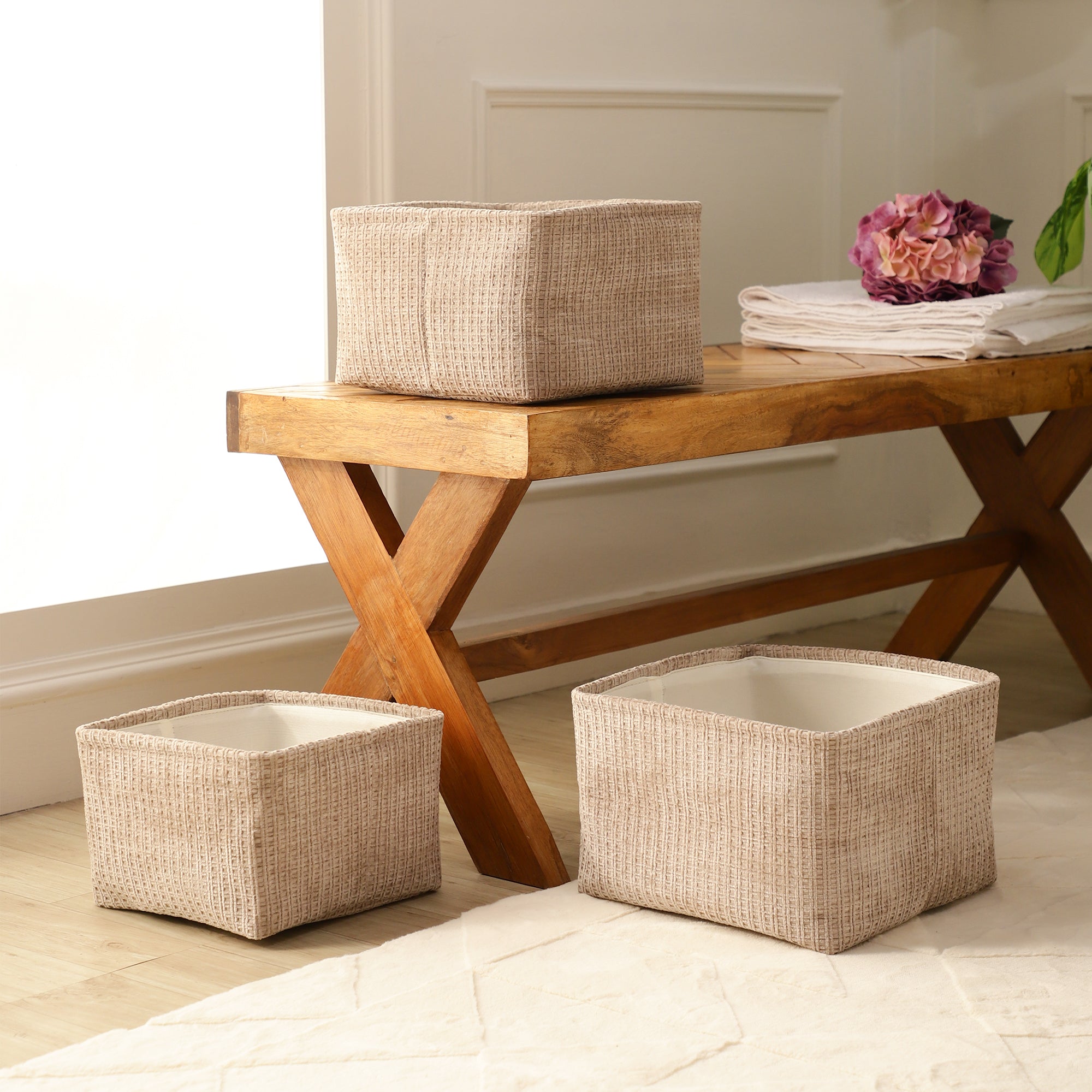 Suede Haven Organisers (Set of 3)