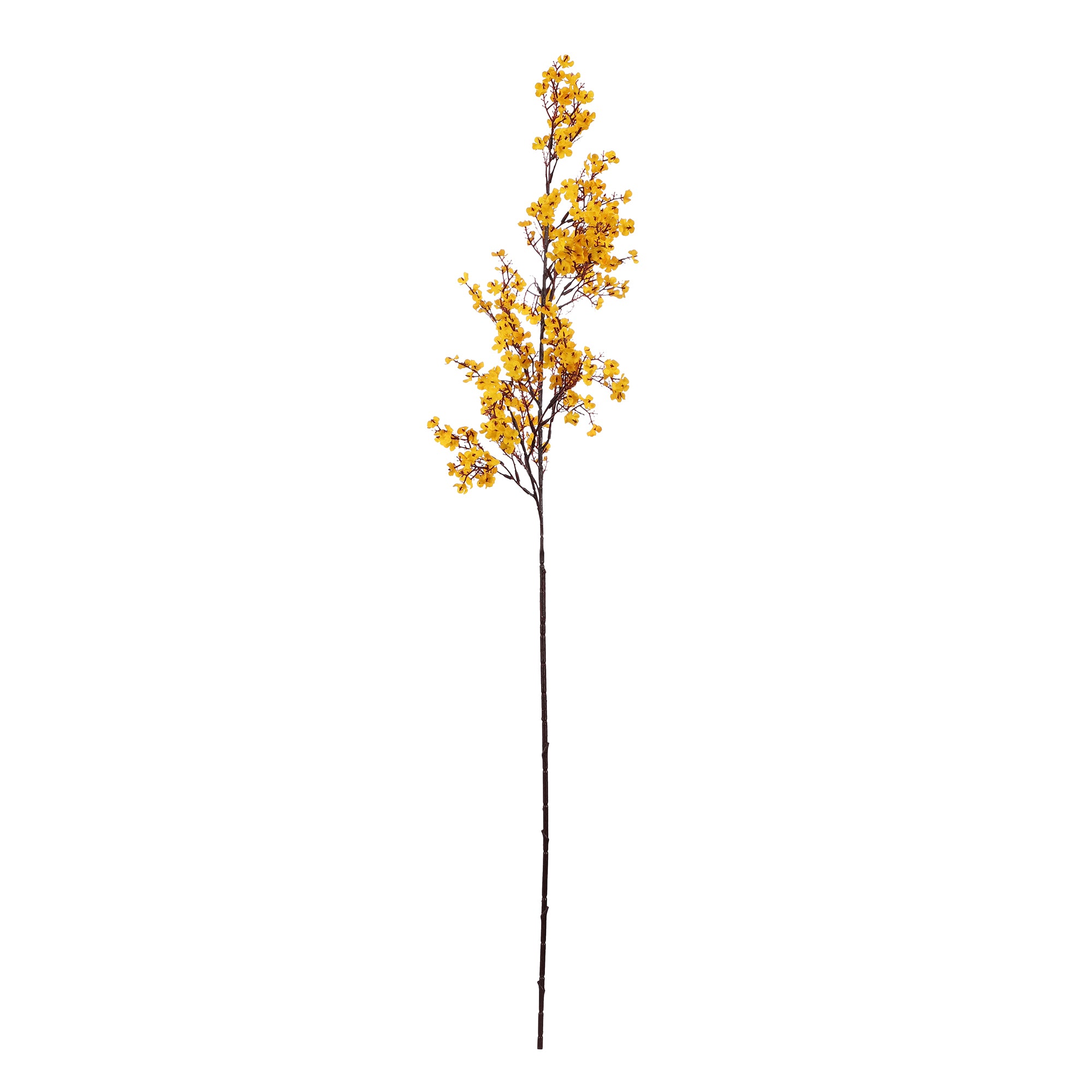 Yellow Gypsophila Faux Flower Stick (Single)