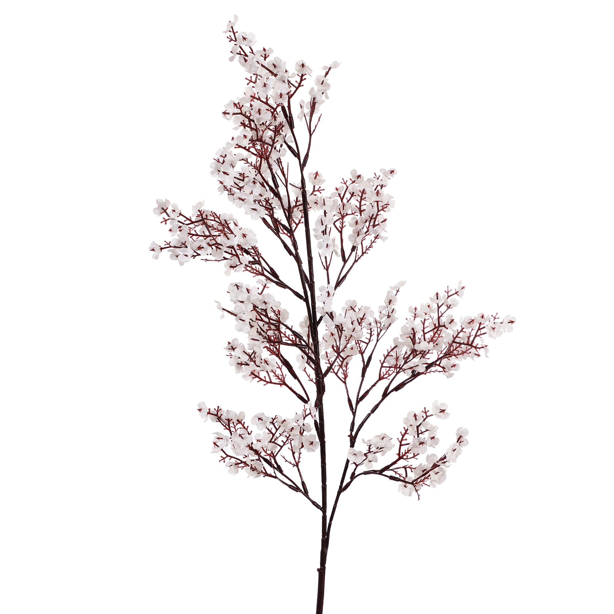 White Gypsophila Faux Flower Stick (Single)