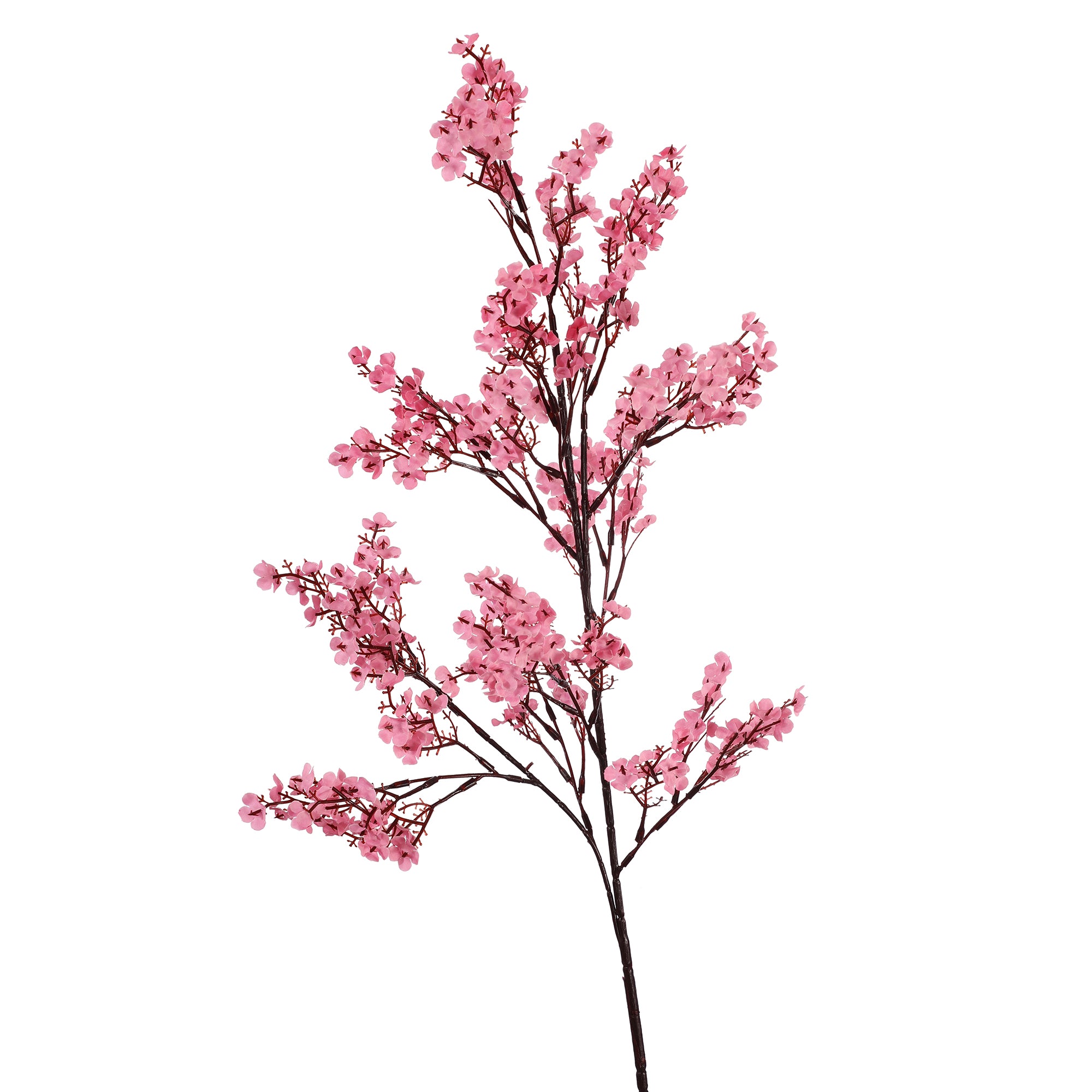 Pink Gypsophila Faux Flower Stick (Single)