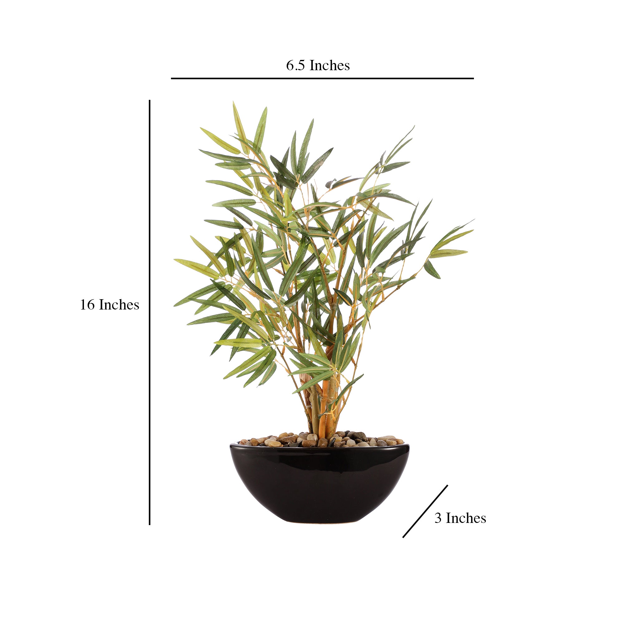 Bamboo Bonsai Ceramic Potted Plant