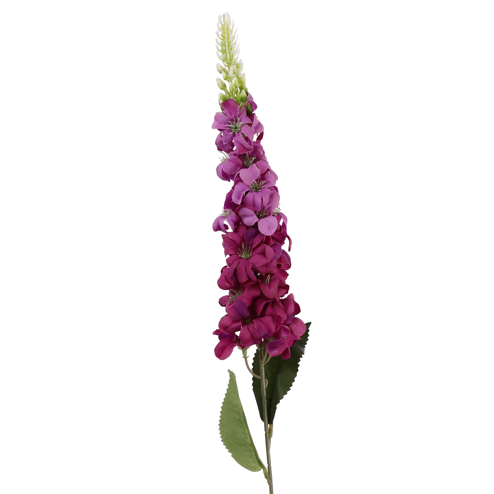 Fuchsia Delphinium Faux Flower Stick (Single)