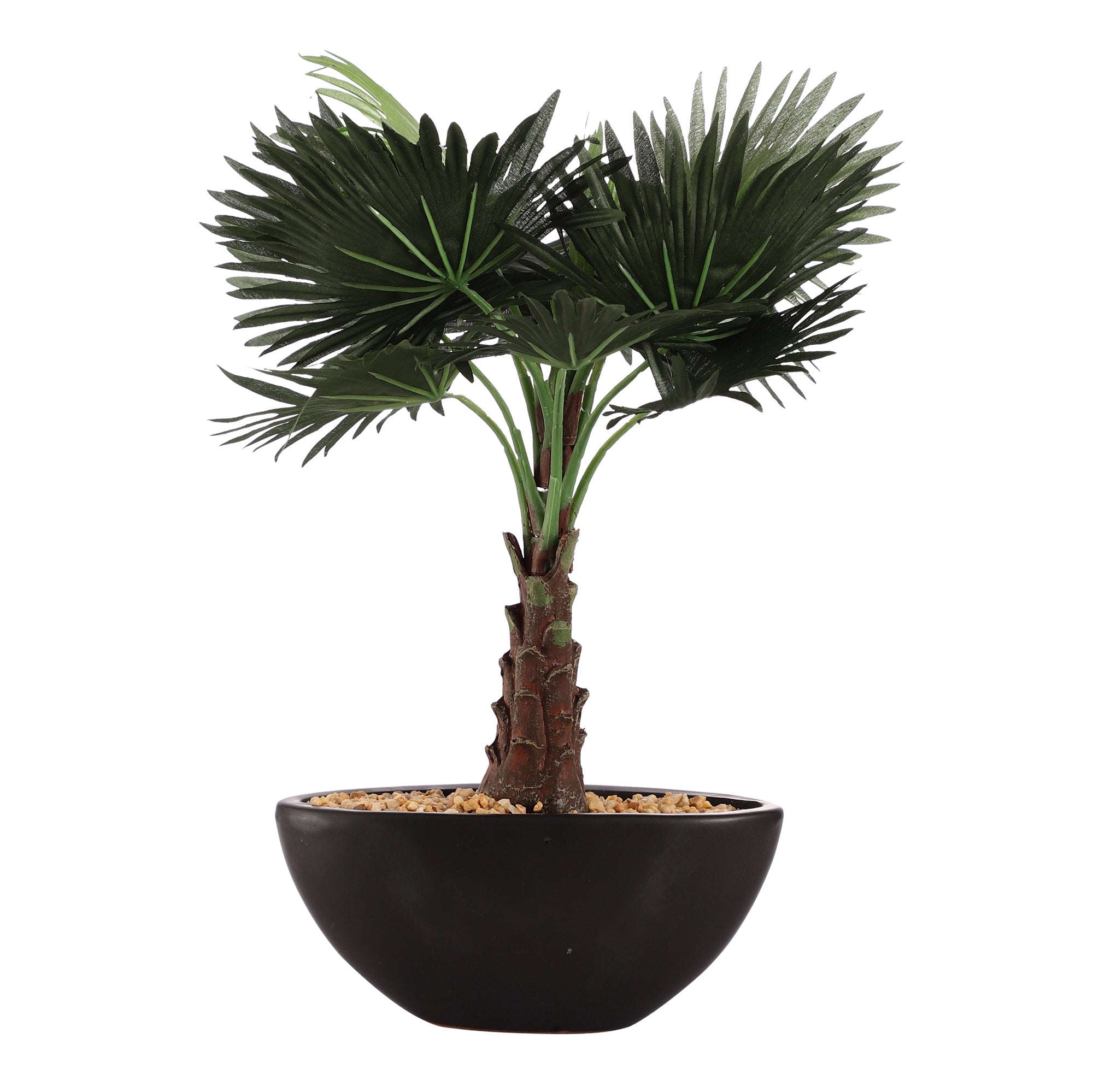 Bismarckia Faux Bonsai Ceramic Potted Plant