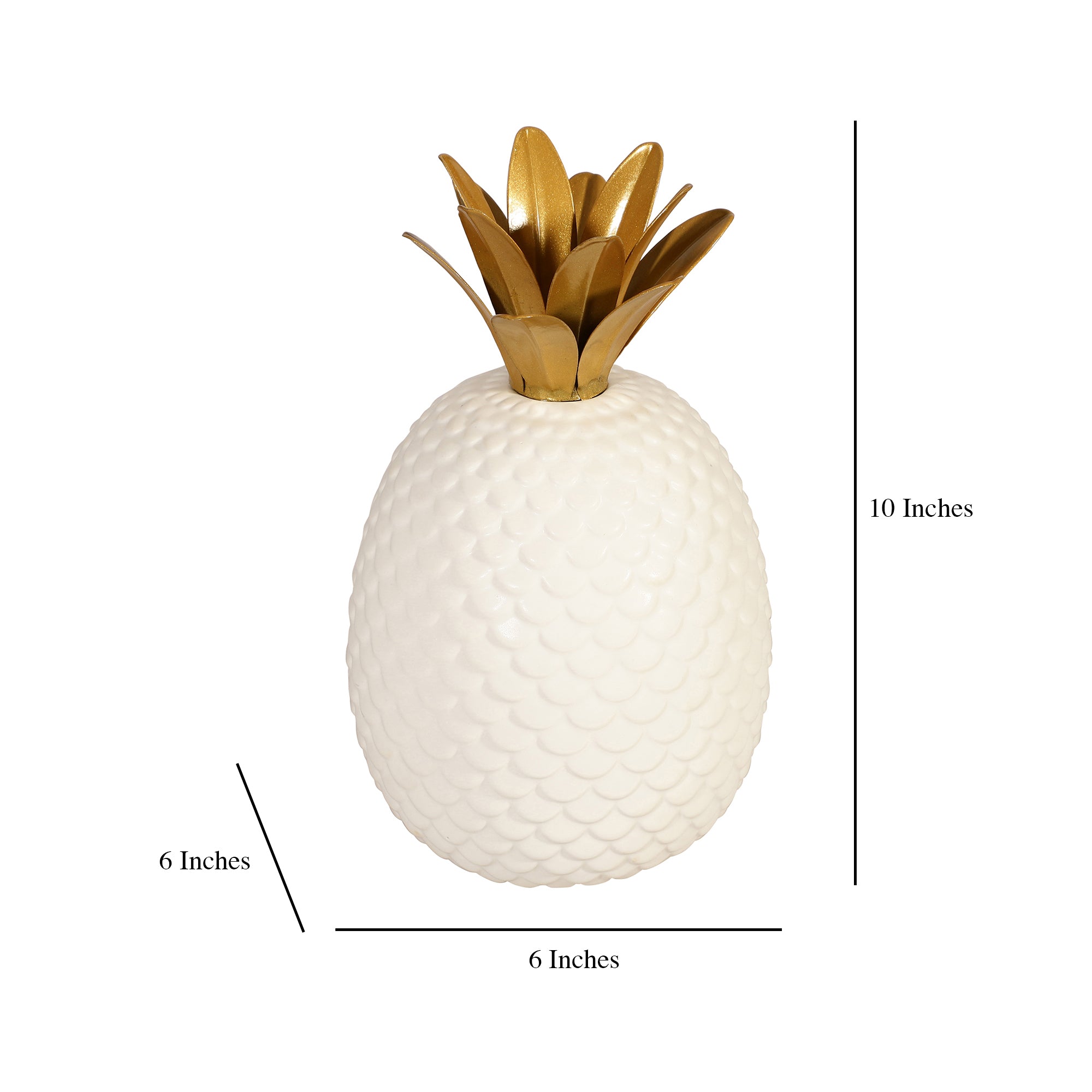 Ceramic White Pineapple