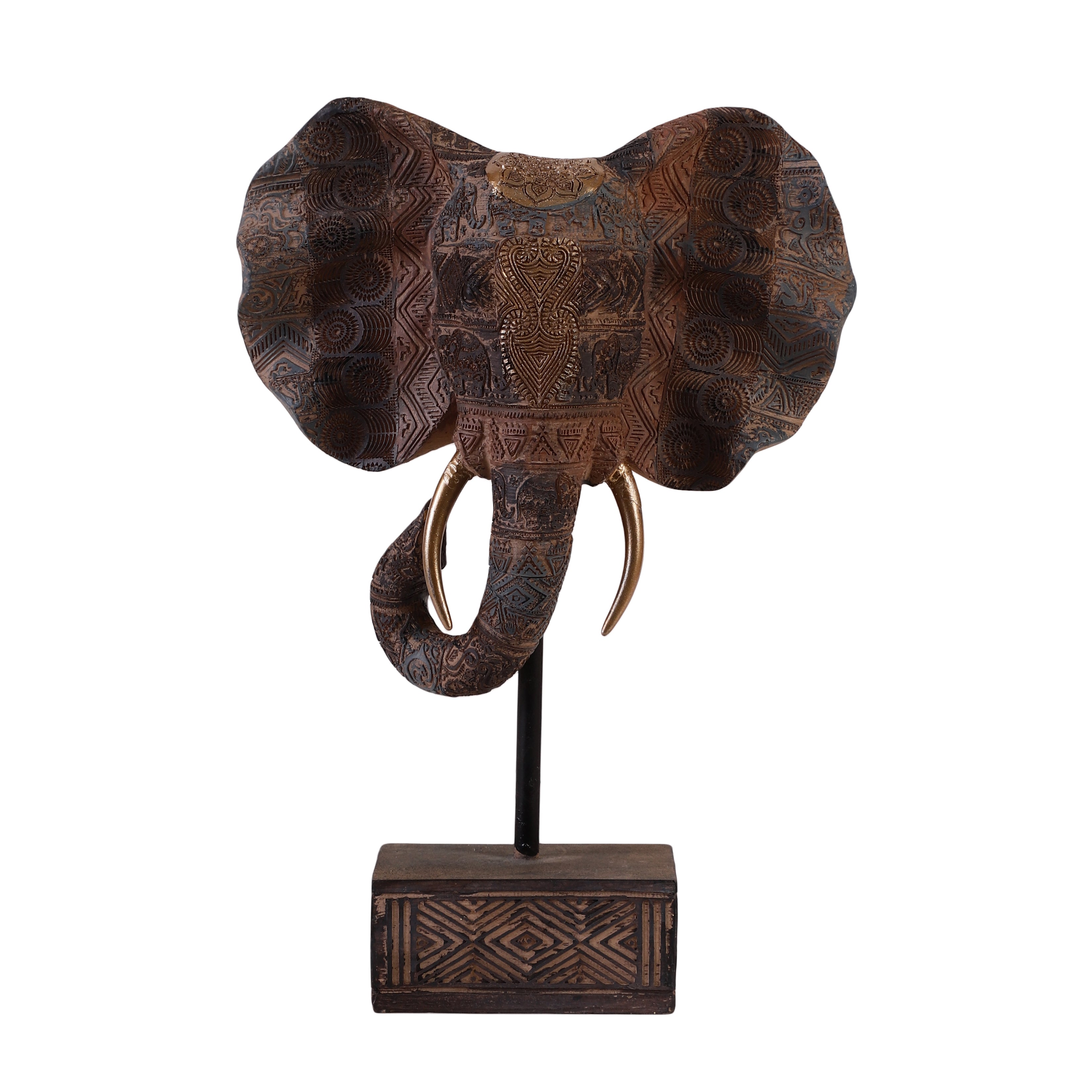 Savannah Majesty Elephant Head Sculpture