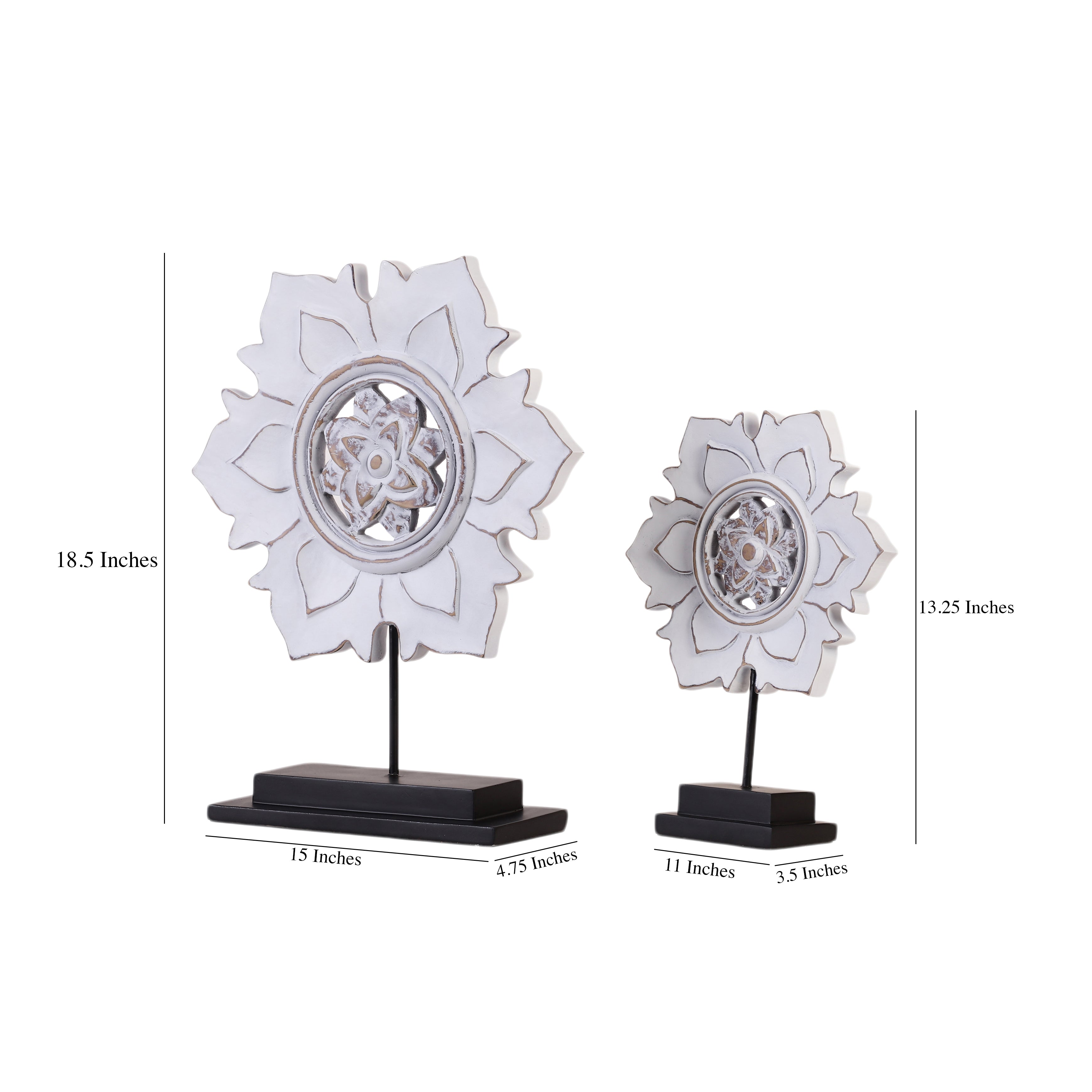 Petalora White Table Accent (Single)