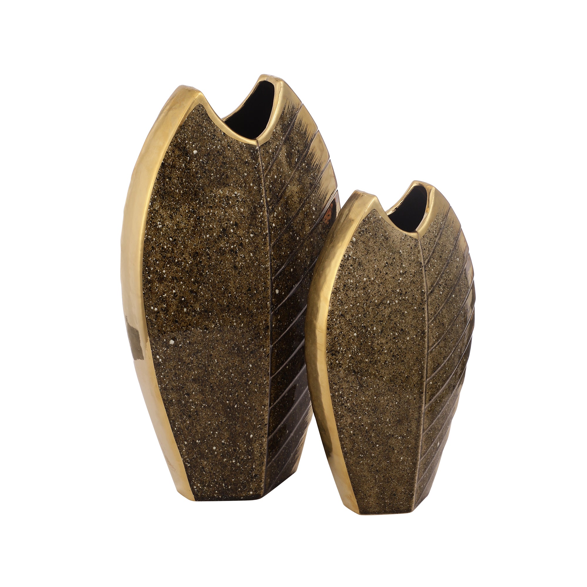 Luxe Gold Leaf Design Vase (Single)