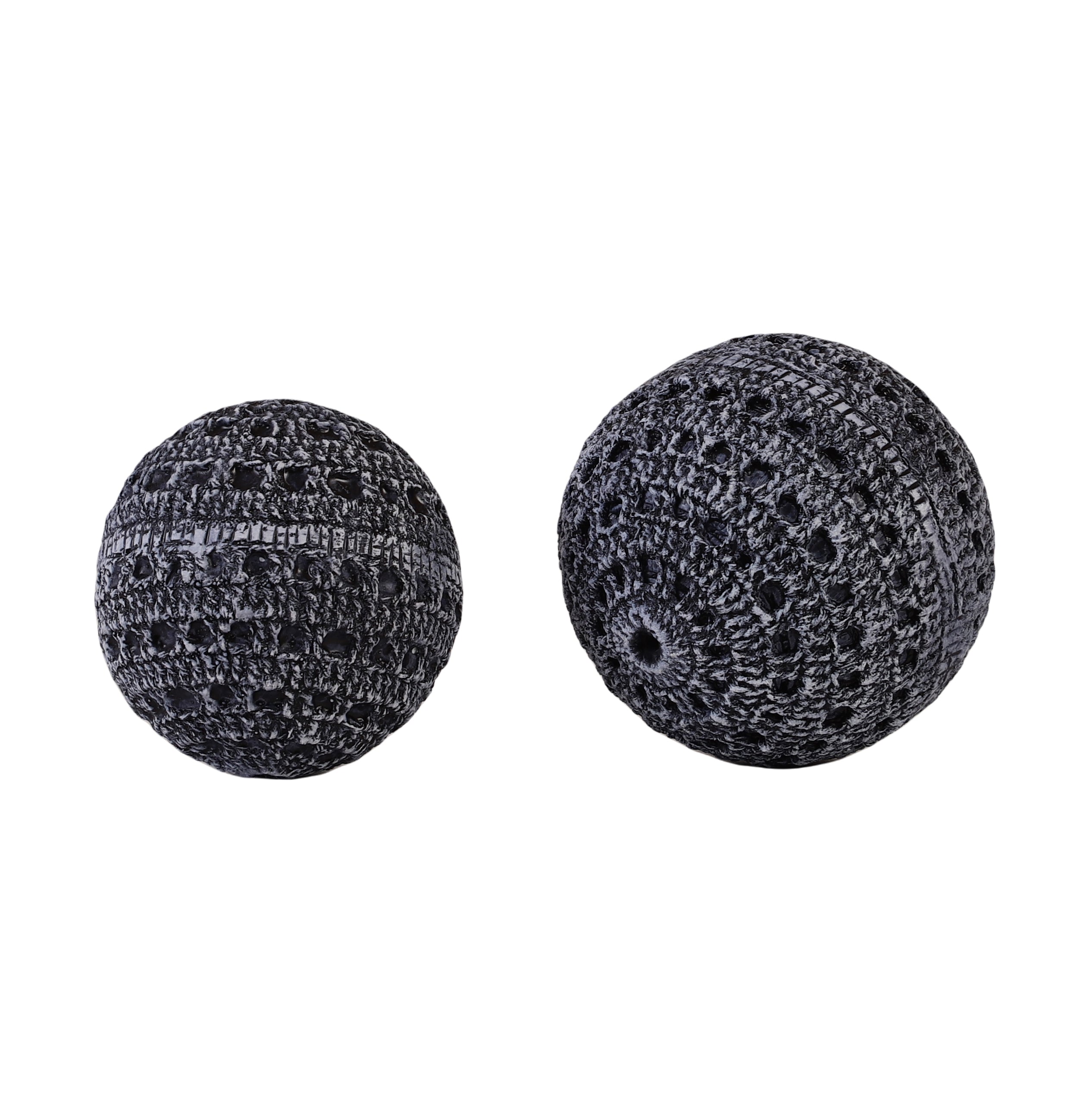 Grey Lattice Ball Table Accent (Single)