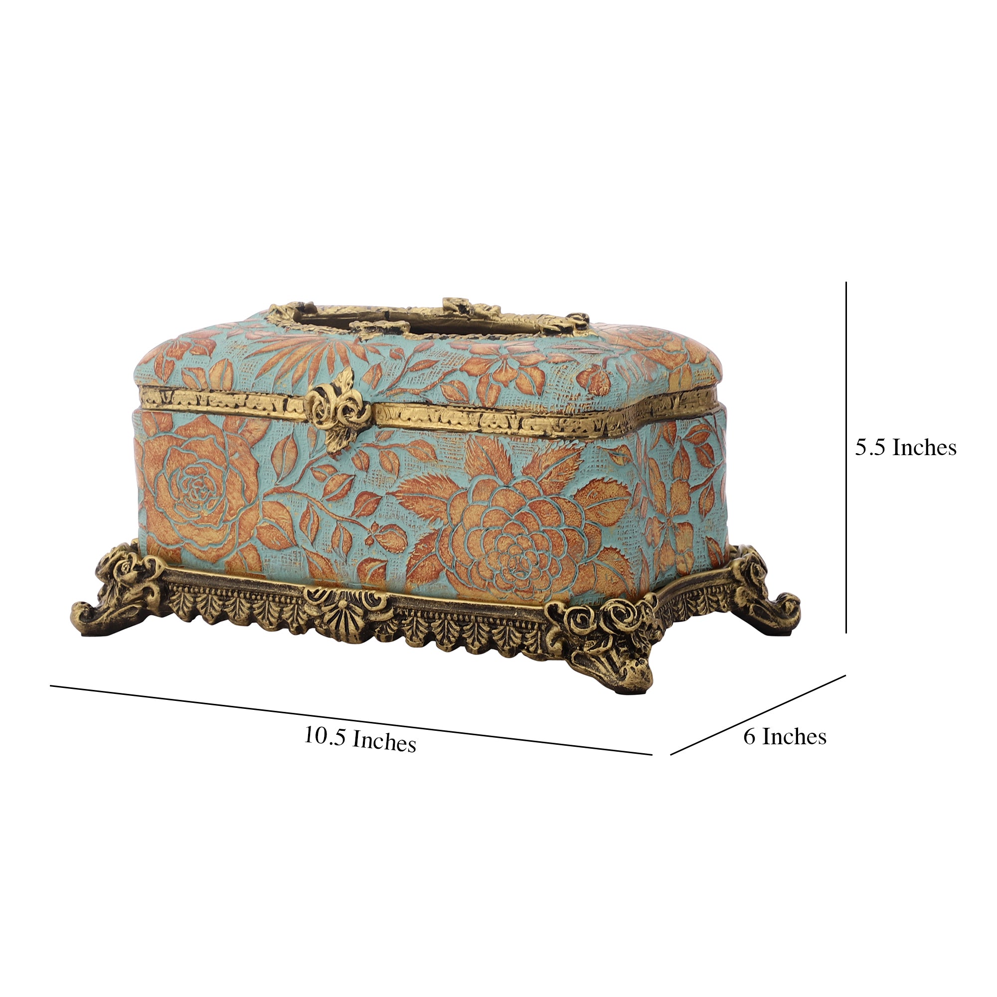 Tuscan Blue Tissue Holder