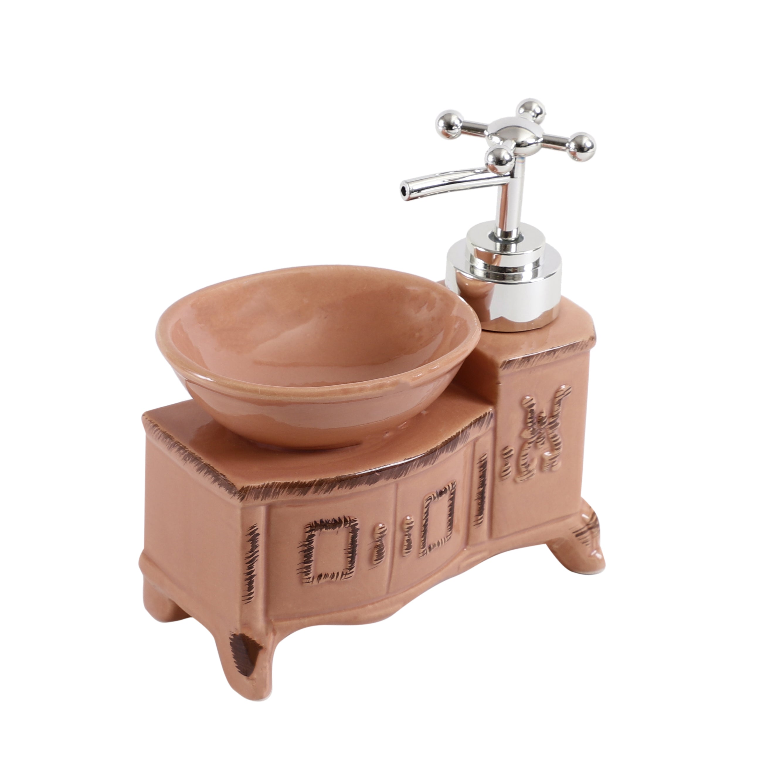 Vintage Basin Cabinet Shaped Soap Dispenser (Single)