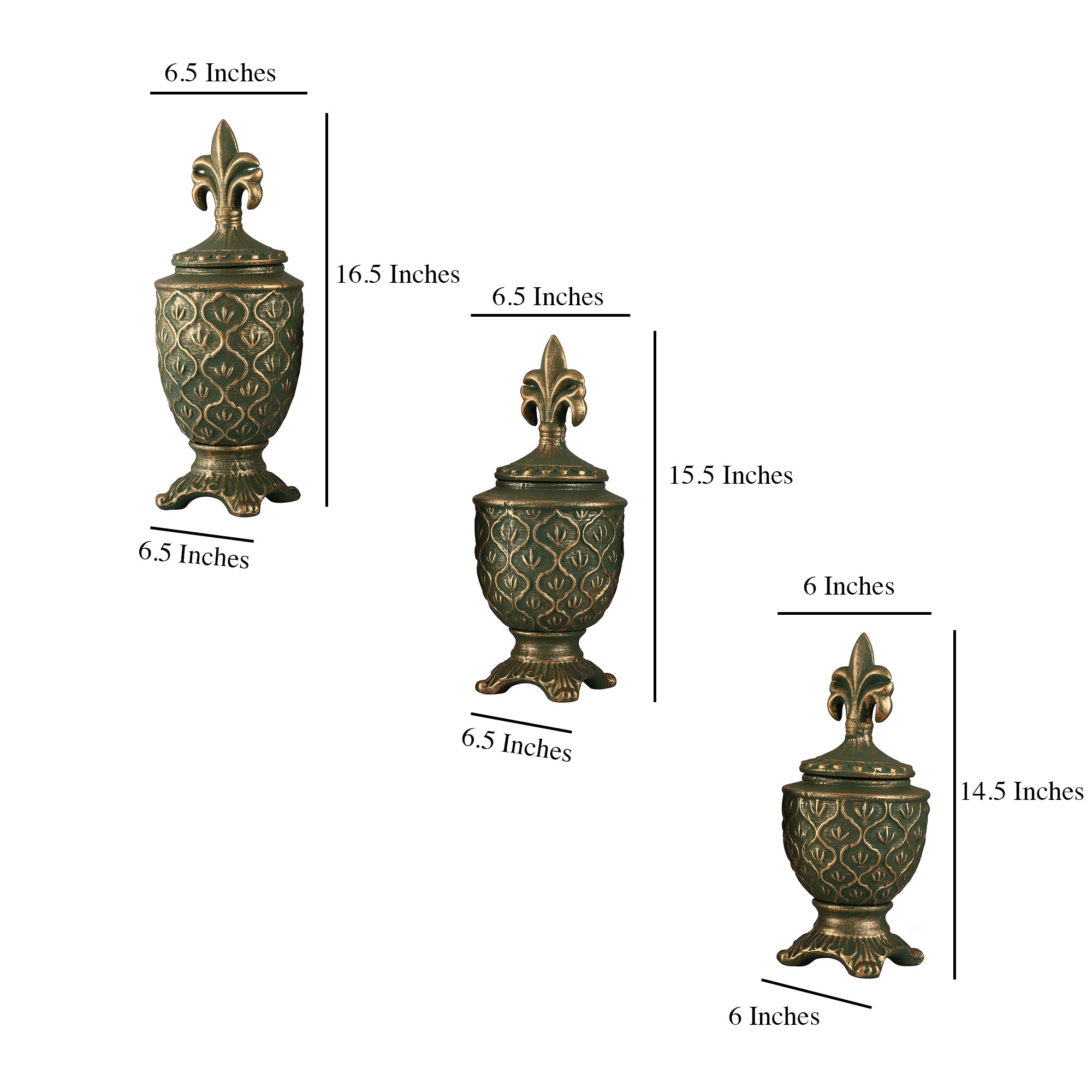 Ceramic Pineapple Decorative Jar with Lid (Single)