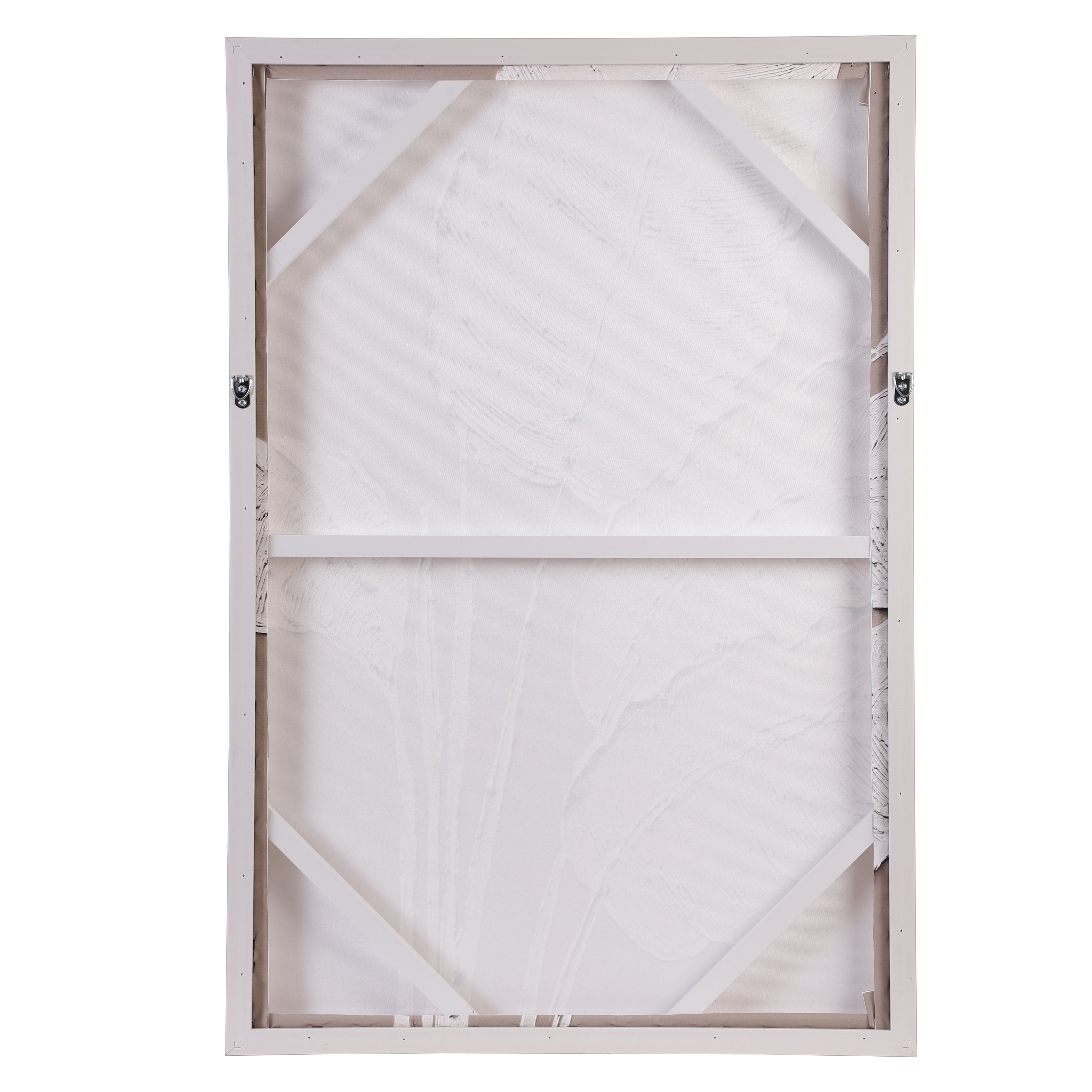 Sculptural Botanical Leaf Canvas Wall Art